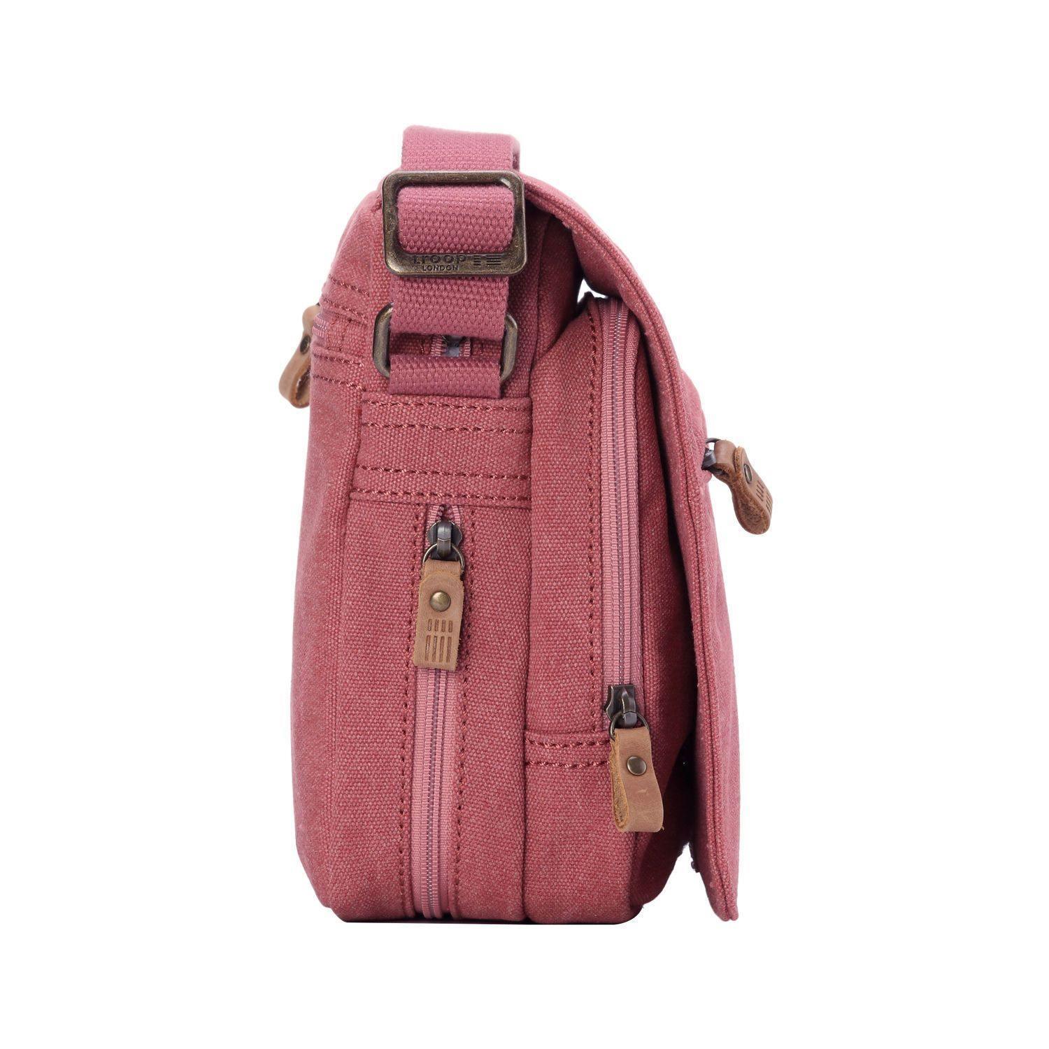 TRP0239 Troop London Classic Canvas Crossbody Bag - Stylish & Durable for Travel, Work & Everyday Use