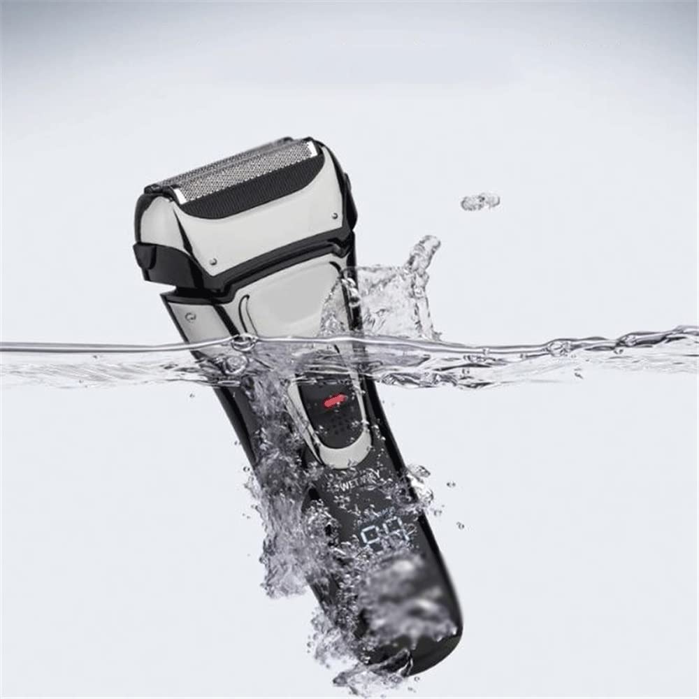 Men's Electric Foil Shaver - Wet & Dry IPX7 Waterproof Razor for Smooth Shaving - Ultra Comfortable for Daily Use at Home or Travel