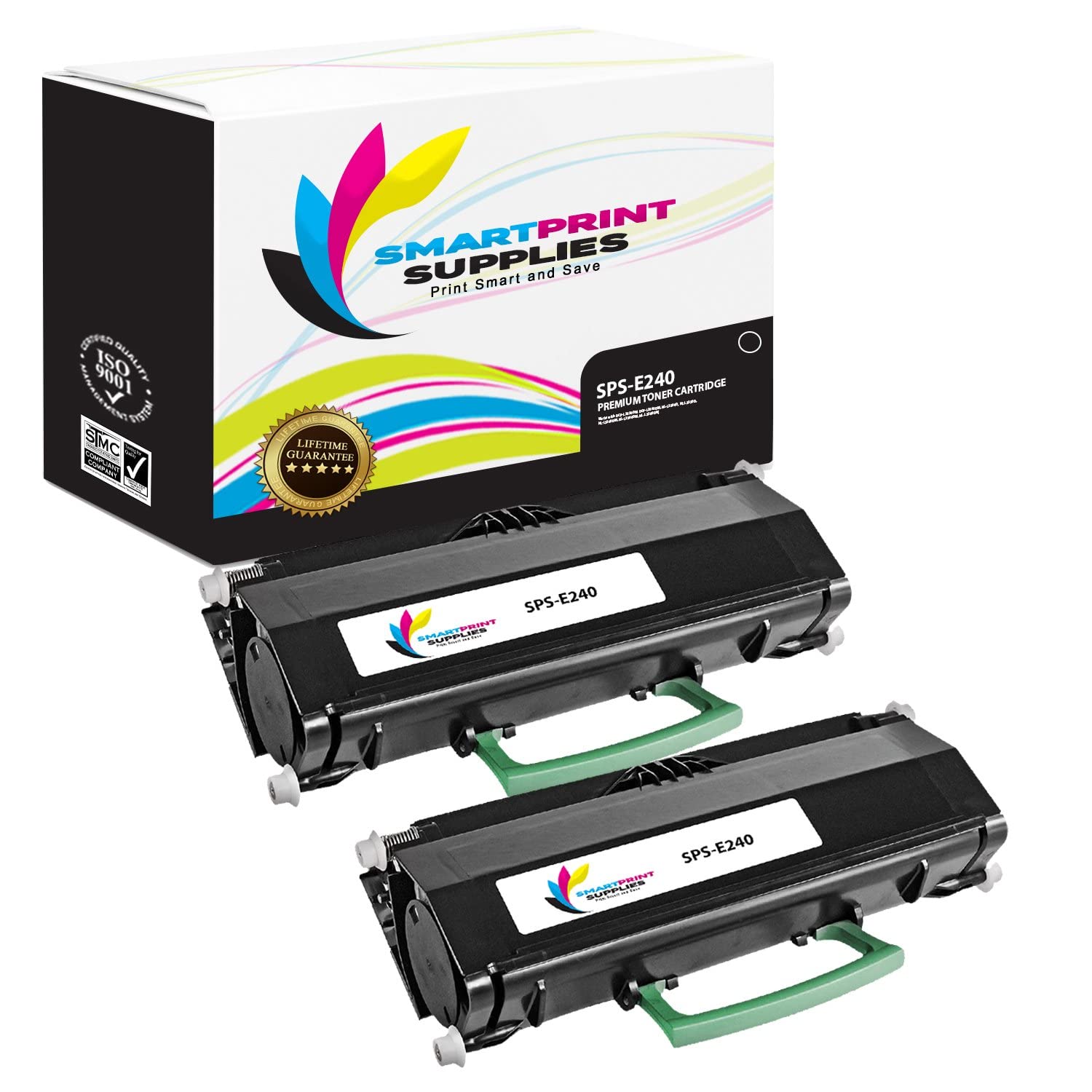 High-Yield 24015SA Black Toner Cartridge Replacement for Lexmark E230 E232 E234 E238 E240 E330 E332 E340 E342 X340 X342 Printers (2,500 Pages, 2-Pack) - Perfect for Home & Office Printing Needs