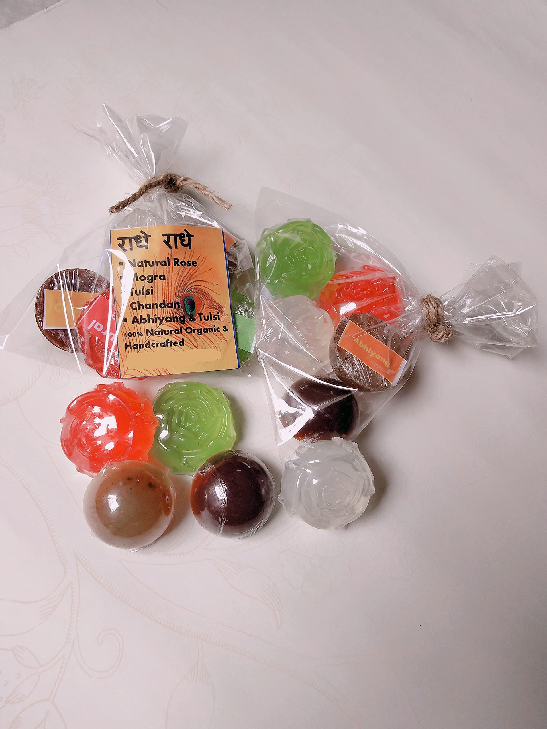 Apurva Creations Krishna Laddu Gopal Bathing Soap - Pack of 5 | Gentle Cleansing for Baby Krishna Idols | Perfect for Daily Pooja Rituals & Temple Worship