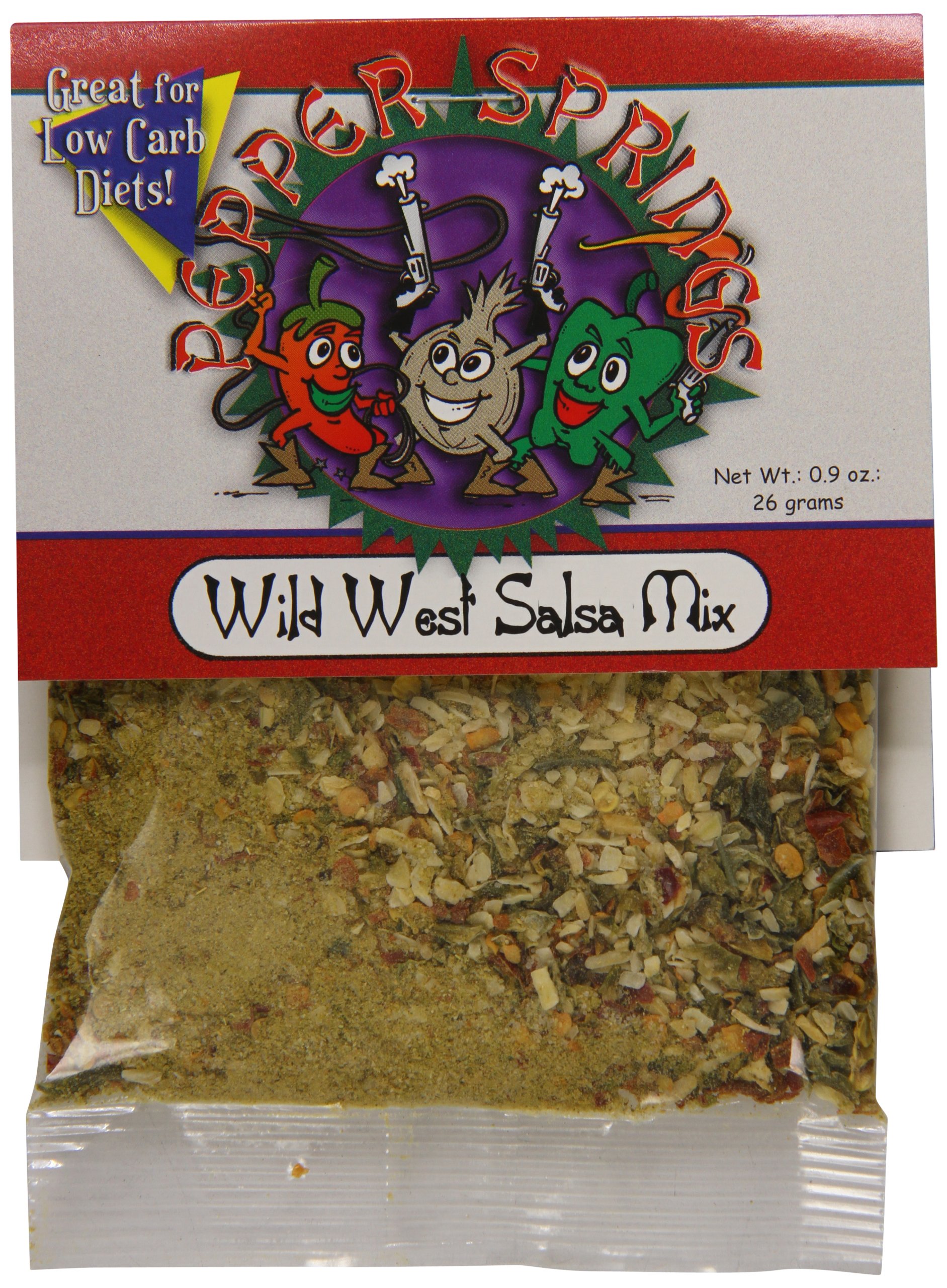 Carmie's Kitchen Wild West Salsa Mix - 0.9 oz | Authentic Mexican Spice Blend for Tacos, Nachos & Dips | Perfect for Parties, BBQs & Family Gatherings