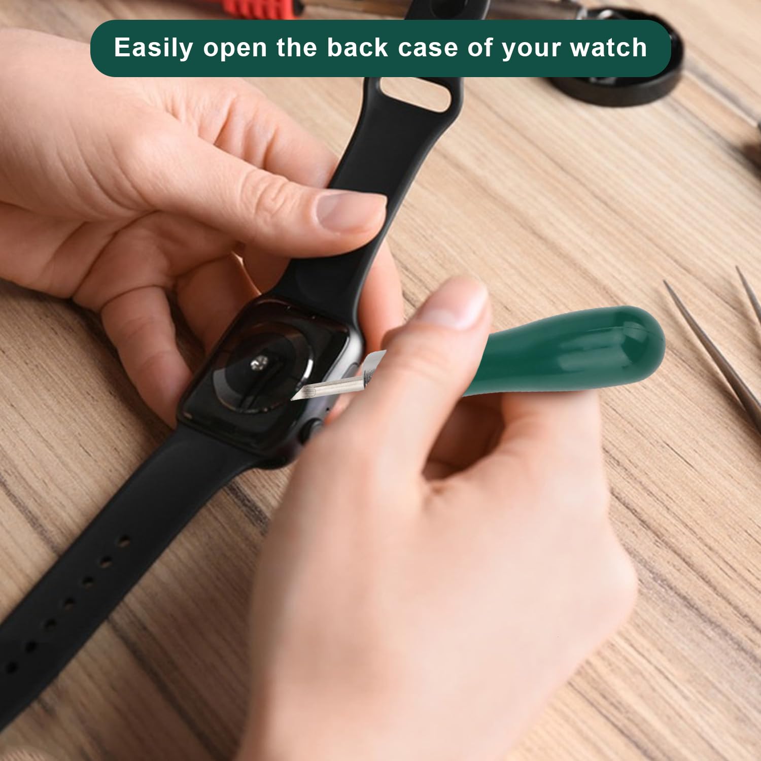Professional Watch Back Remover Tool Kit - Watch Case Opener & Battery Replacement Kit for Rolex, Omega, Seiko - Perfect for Watch Repair, Battery Change & Maintenance at Home or Jewelry Shop