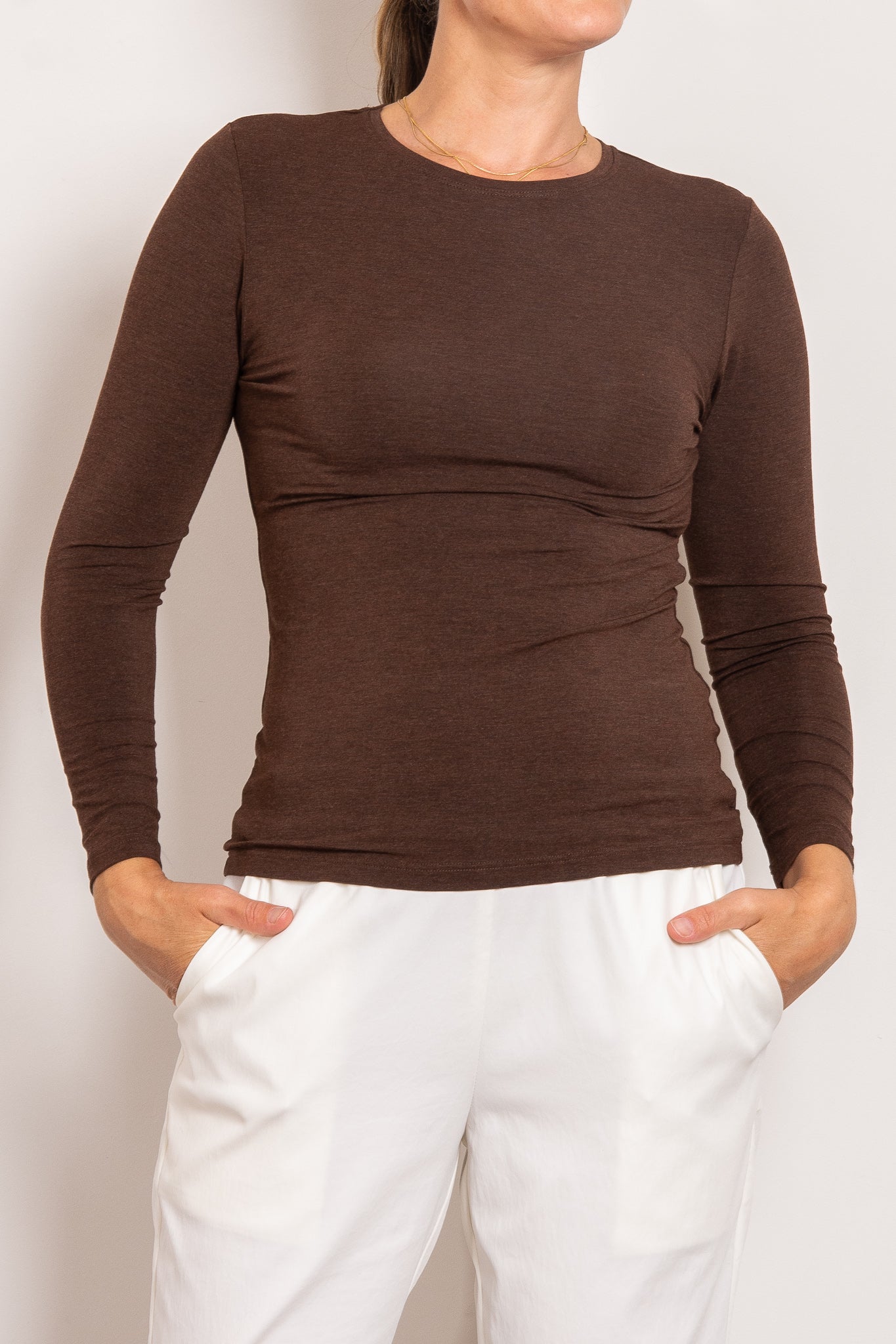 Tani High Neck Marle Top - Women's Casual Slim Fit Knit Sweater for Fall & Winter | Perfect for Office, Date Night & Layering