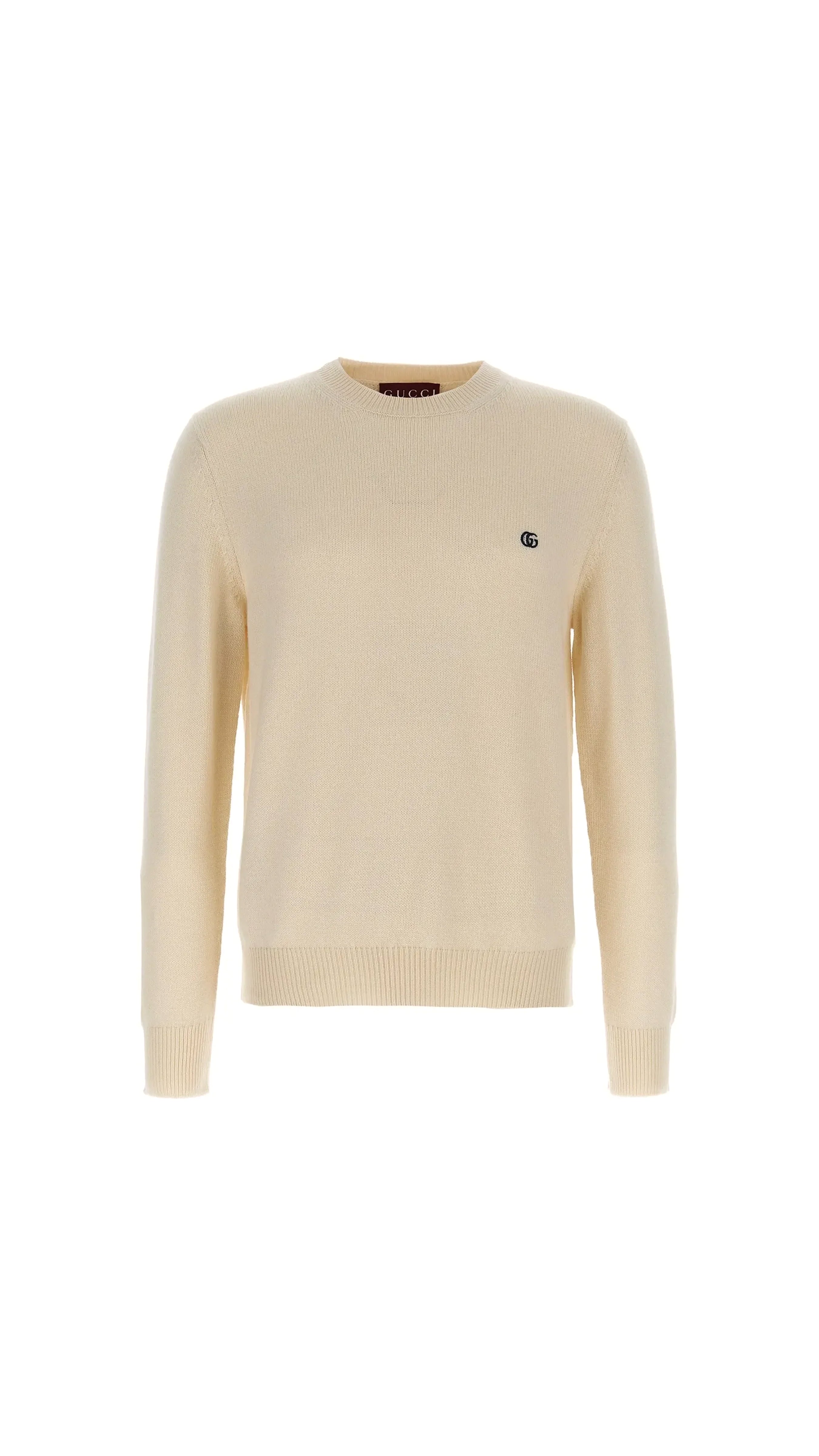 Premium Embroidered Wool Cashmere Sweater for Women - Soft & Warm Off-White Winter Pullover - Perfect for Holiday Gifts & Cozy Office Wear