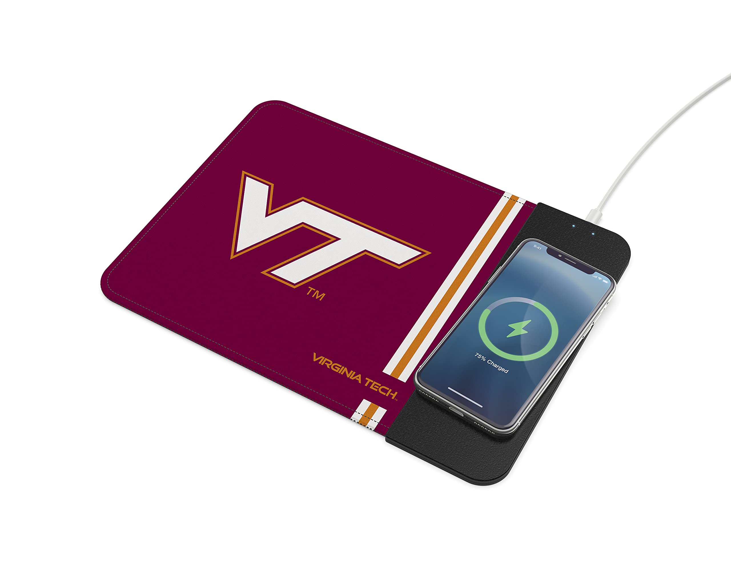 SOAR NCAA Unisex Wireless Charging Mouse Pad with Phone Charger - Perfect for Gaming, Office & Home Workspace Accessories