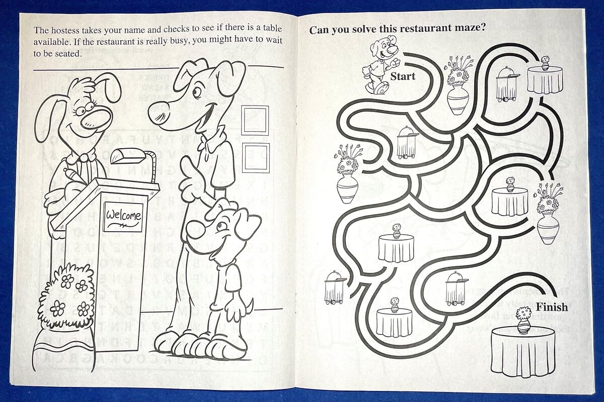 ZOCO - 250 Pack Custom Coloring Books for Restaurants - Bulk Kids Activity Books Without Crayons - Fun Puzzle Games & Educational Gifts for Children - Perfect for Birthday Parties, Waiting Areas & Family Dining Entertainment