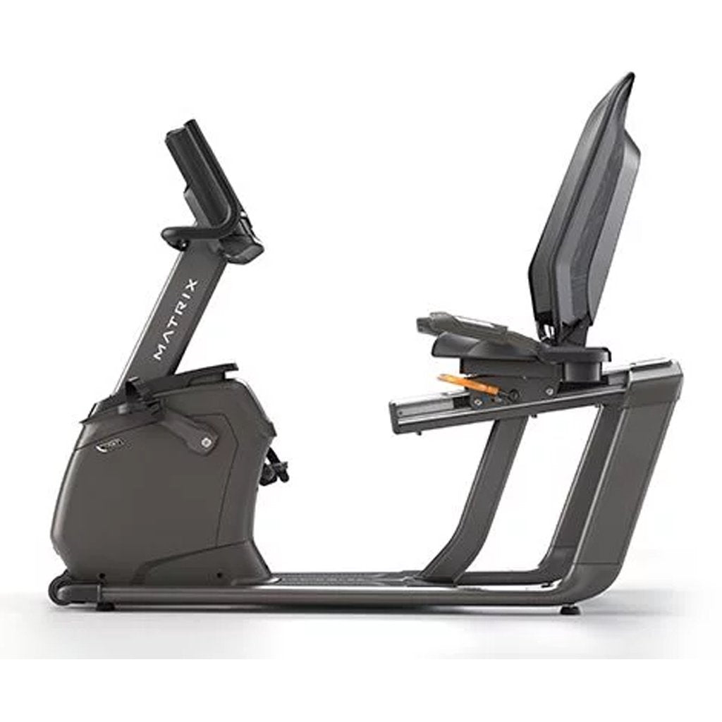 Matrix R50 Recumbent Exercise Bike for Home Gym - Low Impact Cardio Workout Machine with Adjustable Seat & LCD Display - Perfect for Seniors, Physical Therapy & Indoor Cycling Training