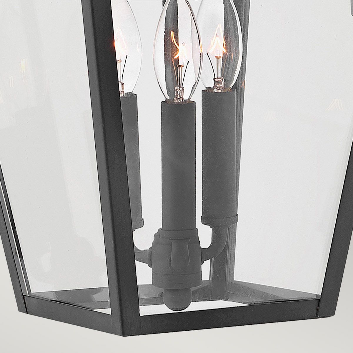 Alford Place 2/3Lt Small/Medium/Large Outdoor Wall Lantern in Museum Black with E14 Socket and IP44 Rating - Perfect for Porch, Garden, and Patio Lighting