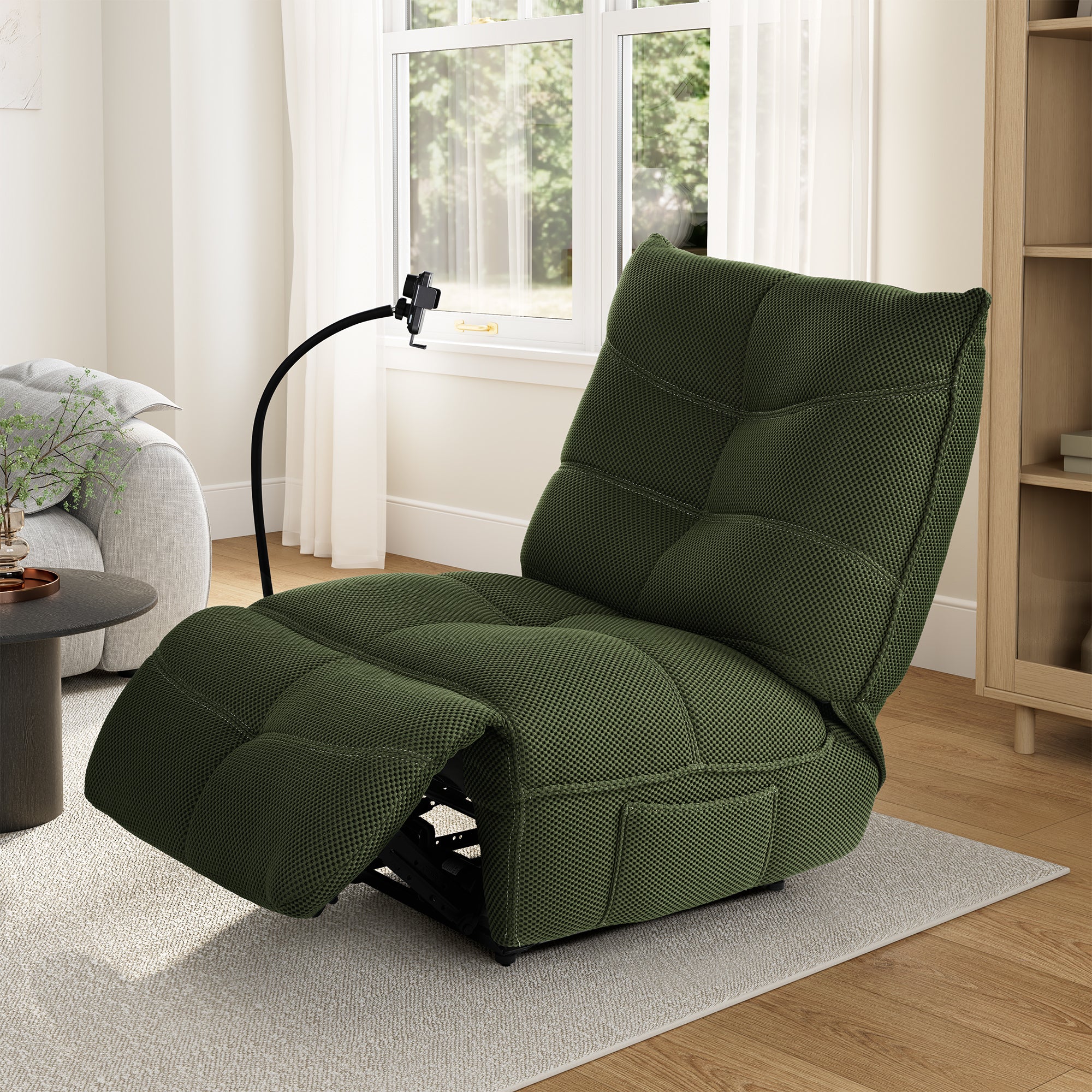 Linx Recliner Chair with Wireless Charging & USB Ports - Perfect for Living Room, Home Theater & Office Relaxation
