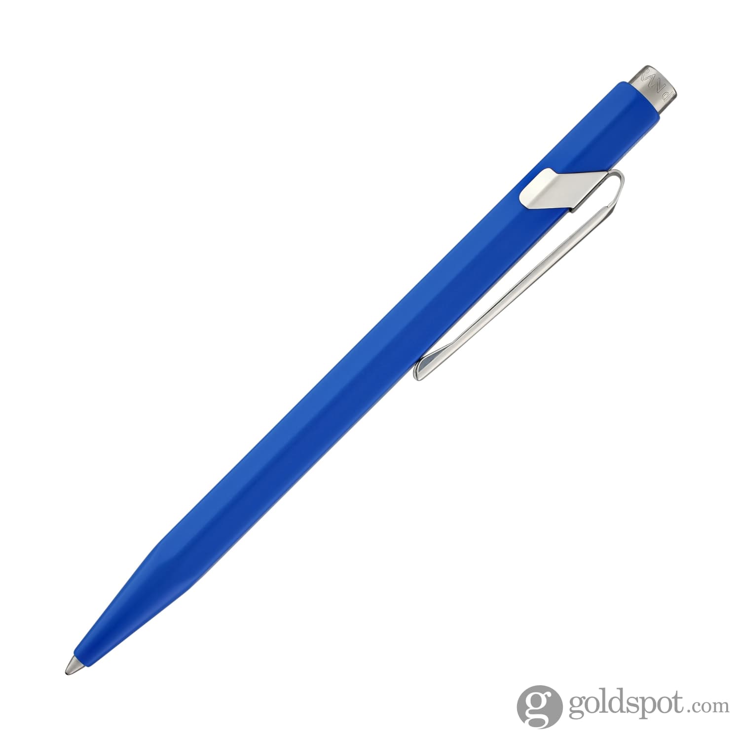 Premium Caran d'Ache 849 Metal Collection Ballpoint Pen - Elegant Blue Ink Pen for Writing, Signing & Gifting - Luxury Office & Business Accessory