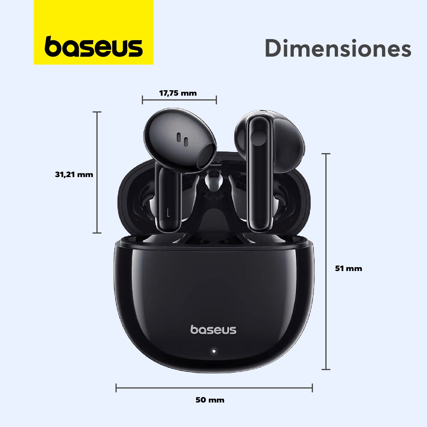 Baseus Bowie E13 Galaxy Wireless Earbuds - Black | Bluetooth Headphones for Running, Workout & Travel