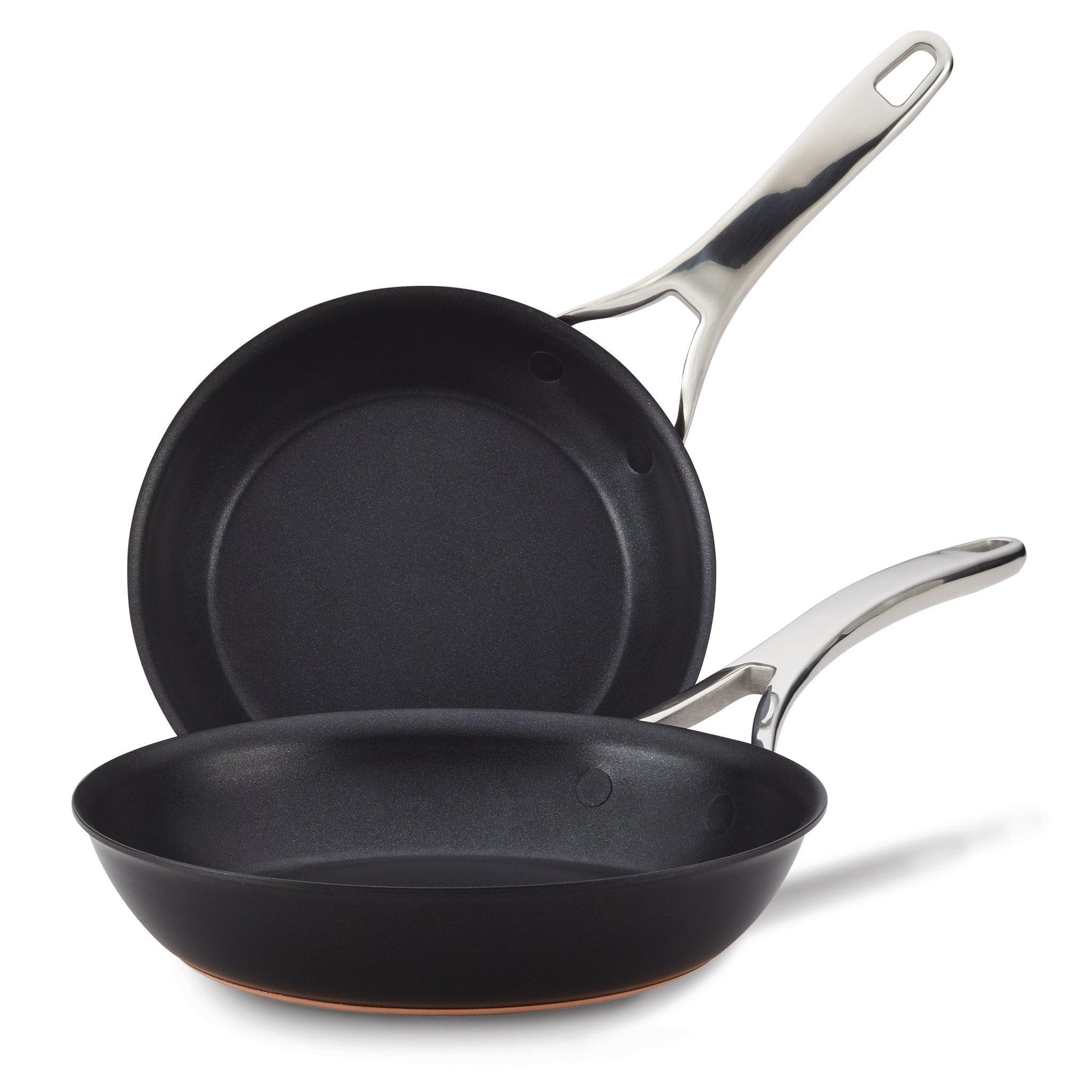 Anolon 10-Piece & 12-Piece Nonstick Cookware Set - Black Onix Coating for Even Heat Distribution | Perfect for Frying, Sautéing & Everyday Cooking