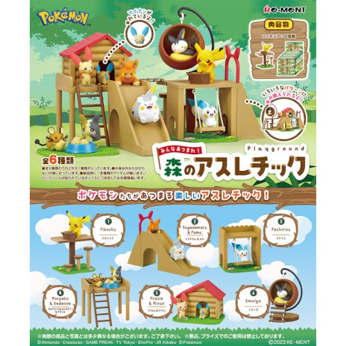 Pokemon Playment 3 Inch Collectible Action Figure - Pikachu & Friends Playground Set for Kids, Gift for Pokemon Fans | Perfect for Display, Playtime & Anime Collections