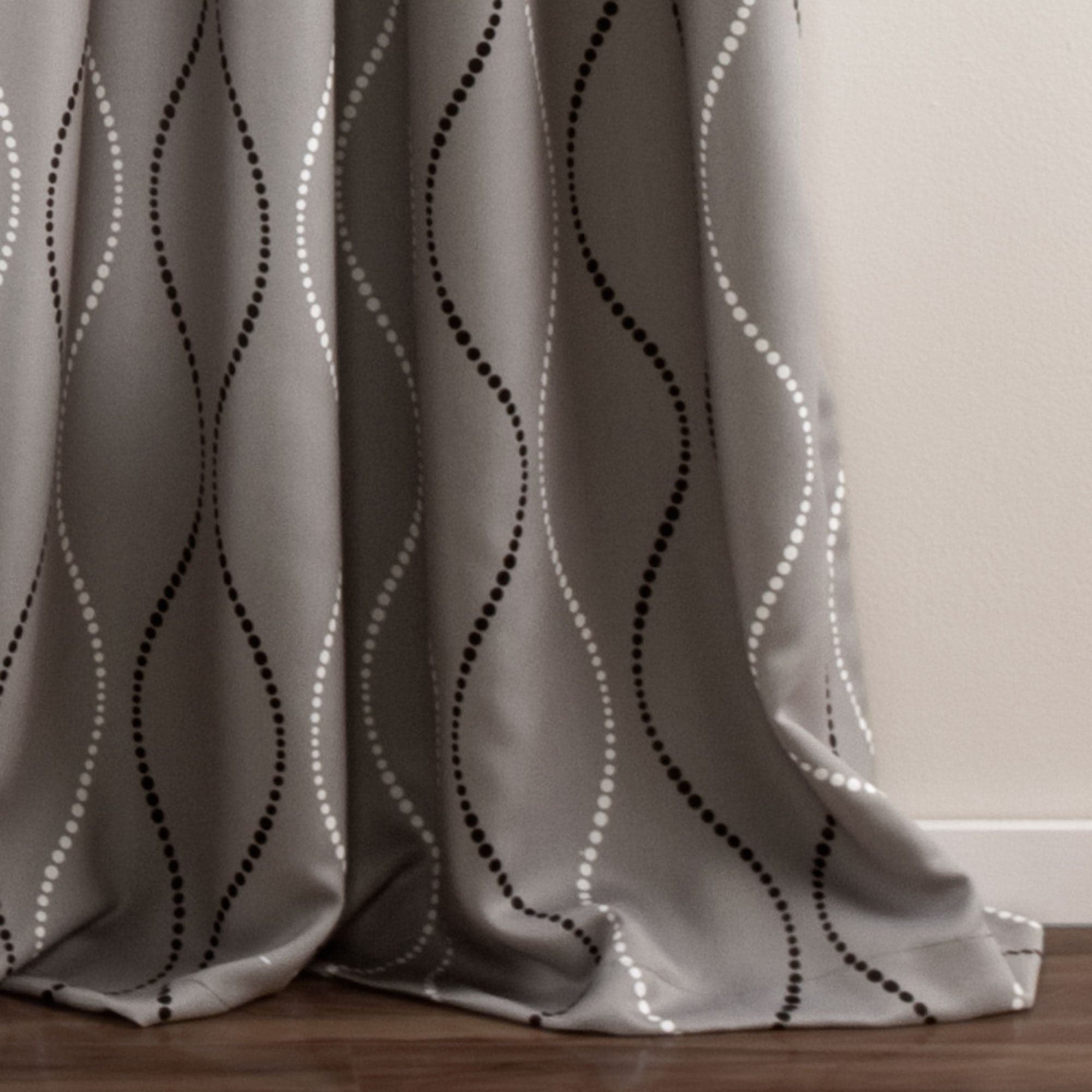Swirl Light Filtering Window Curtains - Blackout Sheer Drapes for Living Room & Bedroom - Soft Sunlight Diffusion & Privacy Protection