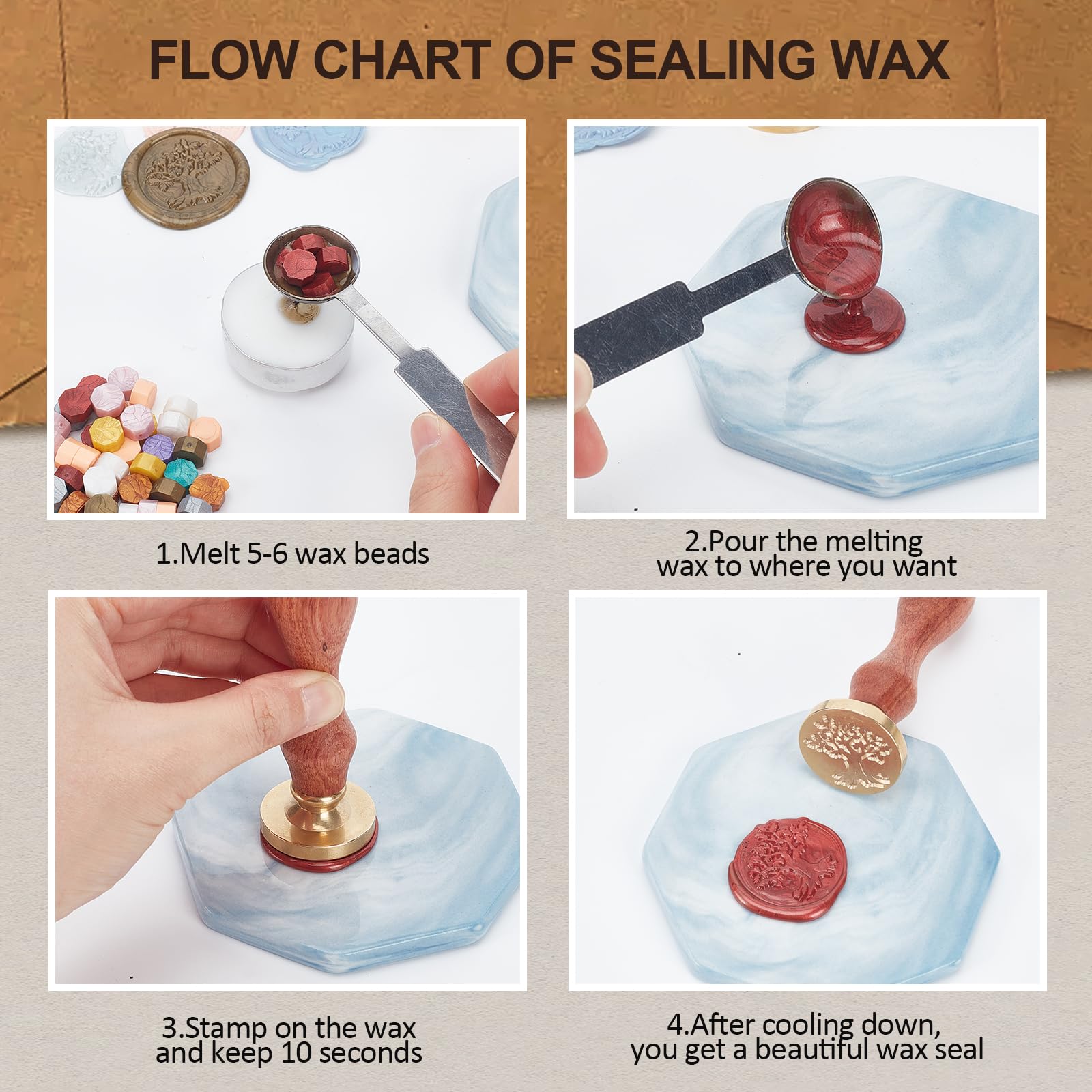 Christmas Candy Wax Stamp - 1