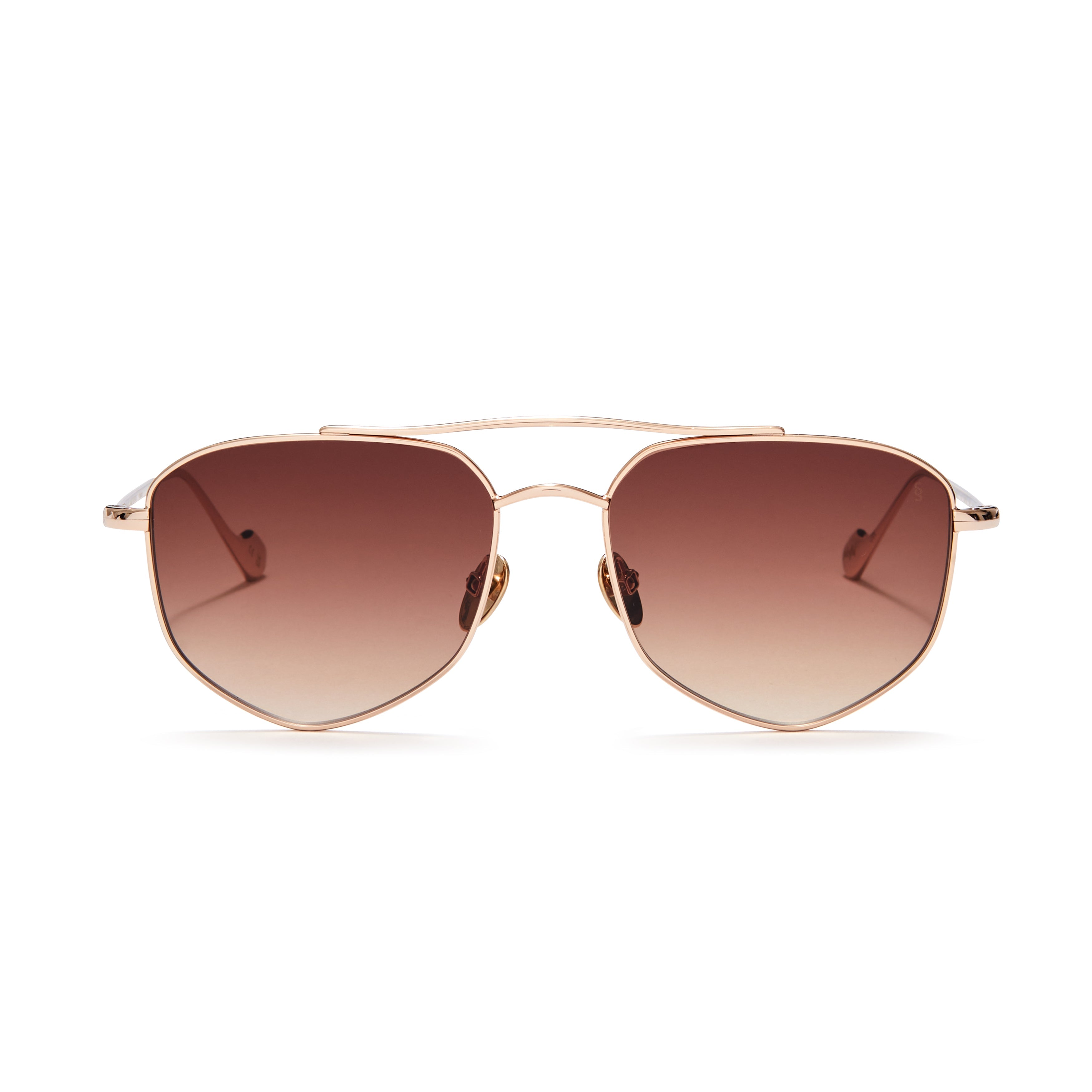 Andrea Women's Brown Gradient Sunglasses - Polarized UV Protection Fashion Shades for Driving, Beach & Outdoor Activities