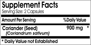 Organic Coriander Seed Extract 900mg - 180 Vegan Capsules | No Additives, Non-GMO, Gluten-Free | Supports Digestion & Detox | Perfect for Herbal Tea Blends & Ayurvedic Recipes