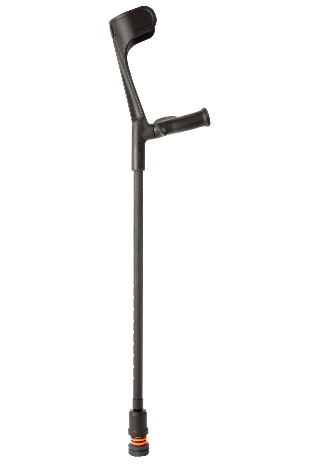 Flexyfoot Anatomical Handled Adjustable Crutch with Open Cuff - Right Side Support for Adults - Ideal for Injury Recovery, Mobility Assistance & Daily Use