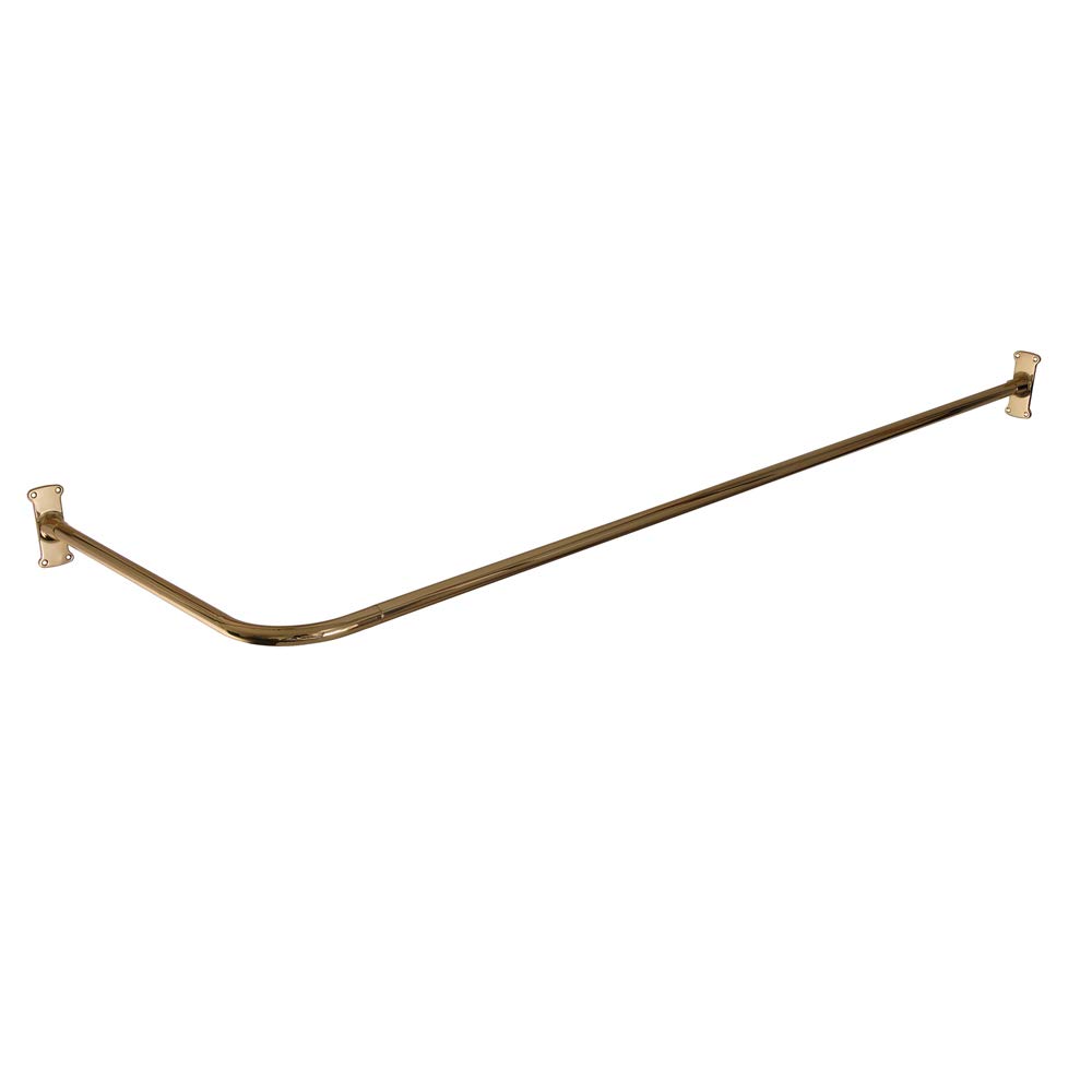Barclay72 Adjustable Corner Shower Curtain Rod - Rust-Resistant Stainless Steel Bathroom Shower Rod for Bathtub - Perfect for Small Spaces & Corner Showers (36-72 Inches)