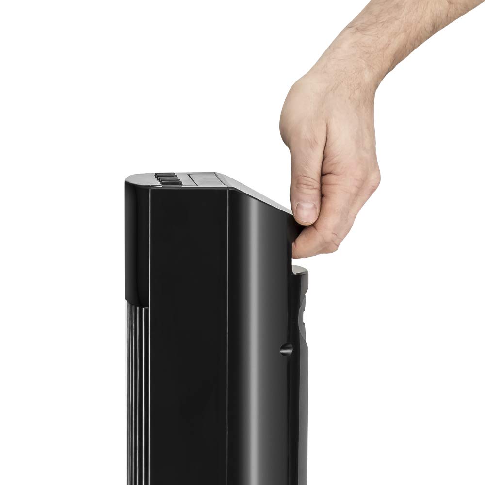 TROTEC TVE 31 T Tower Fan - 45W, 3 Speed Settings, 60° Oscillation, Quiet Operation, Remote Control, LED Display, Timer, Black - Perfect for Bedroom, Office & Home Cooling