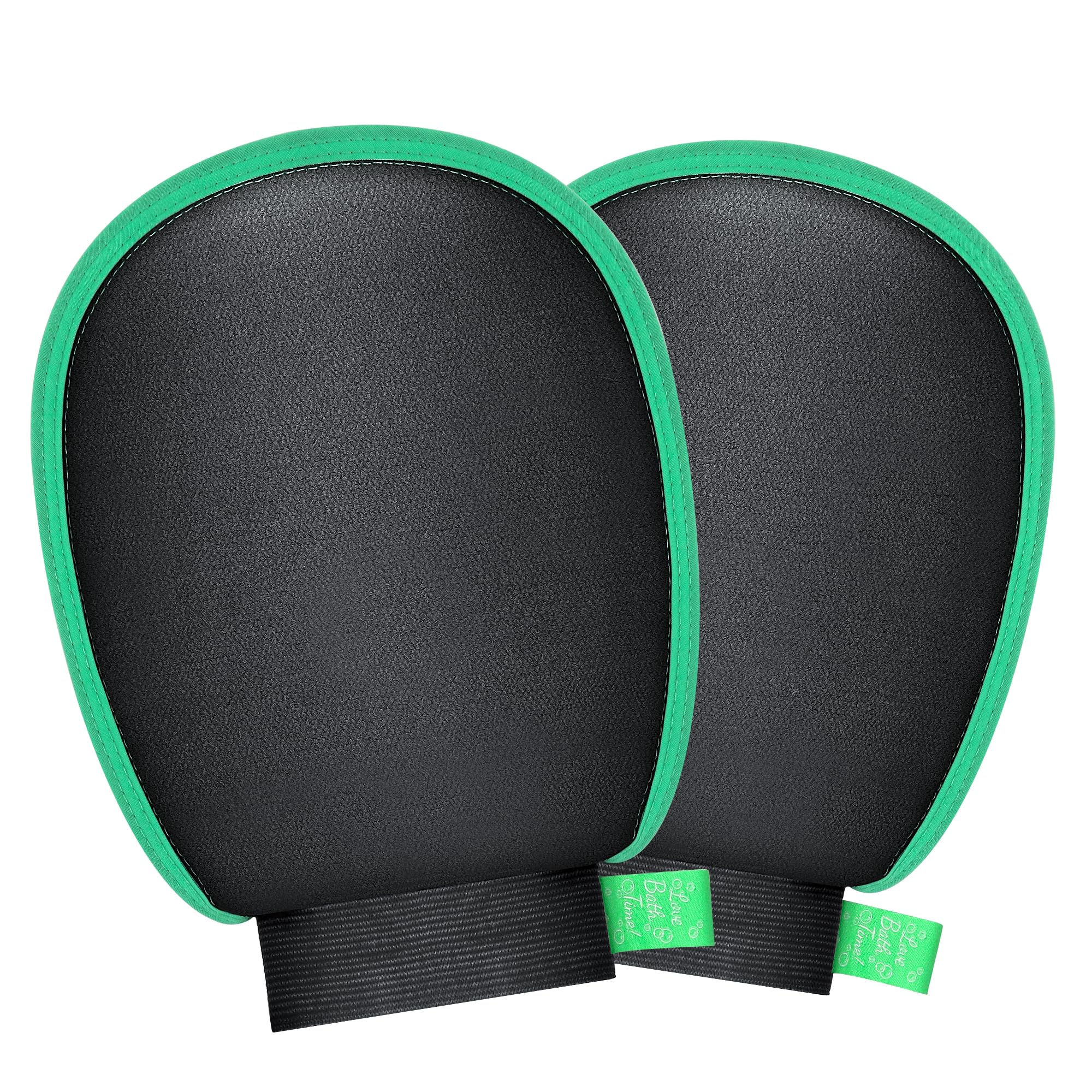 2 Pcs Deep Exfoliating Gloves for Shower & Spa - Exfoliating Mitt for Dead Skin Removal on Body & Face - Reusable Body Scrubber for Smooth Skin - Perfect for Dry Skin Care, Keratosis Pilaris Treatment & Pre-Shave Exfoliation