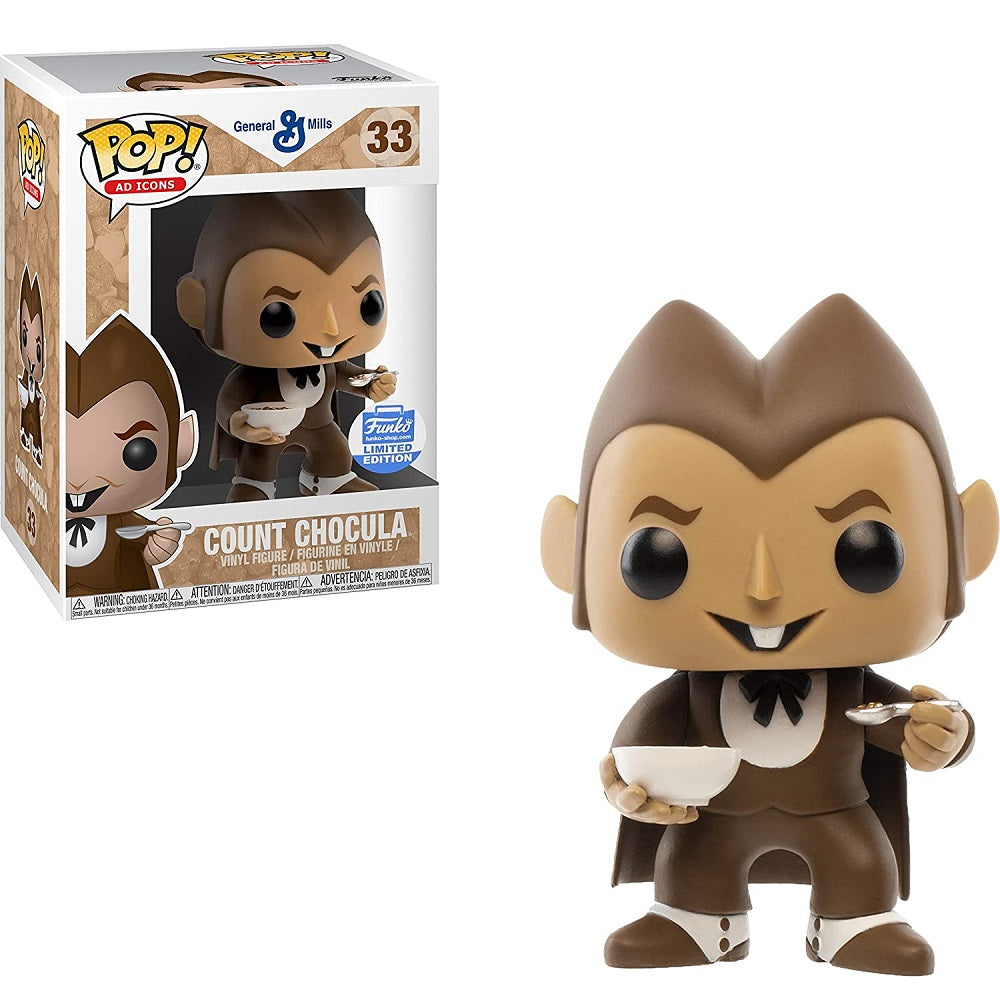 Funko Pop! Vinyl Figure - General Mills Count Chocula with Cereal Bowl | Collectible Ad Icon | Perfect for Horror Fans & Cereal Lovers | Great for Display, Gifts, and Pop Culture Collections