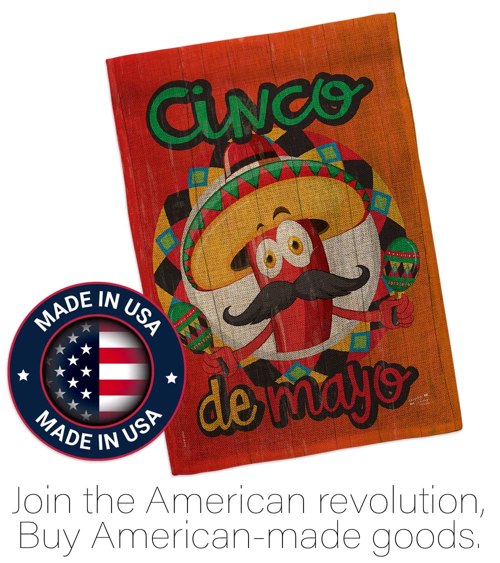 Amigo Chili Cinco de Mayo Garden Flag - Mexican Fiesta Outdoor Decor for Summer Parties