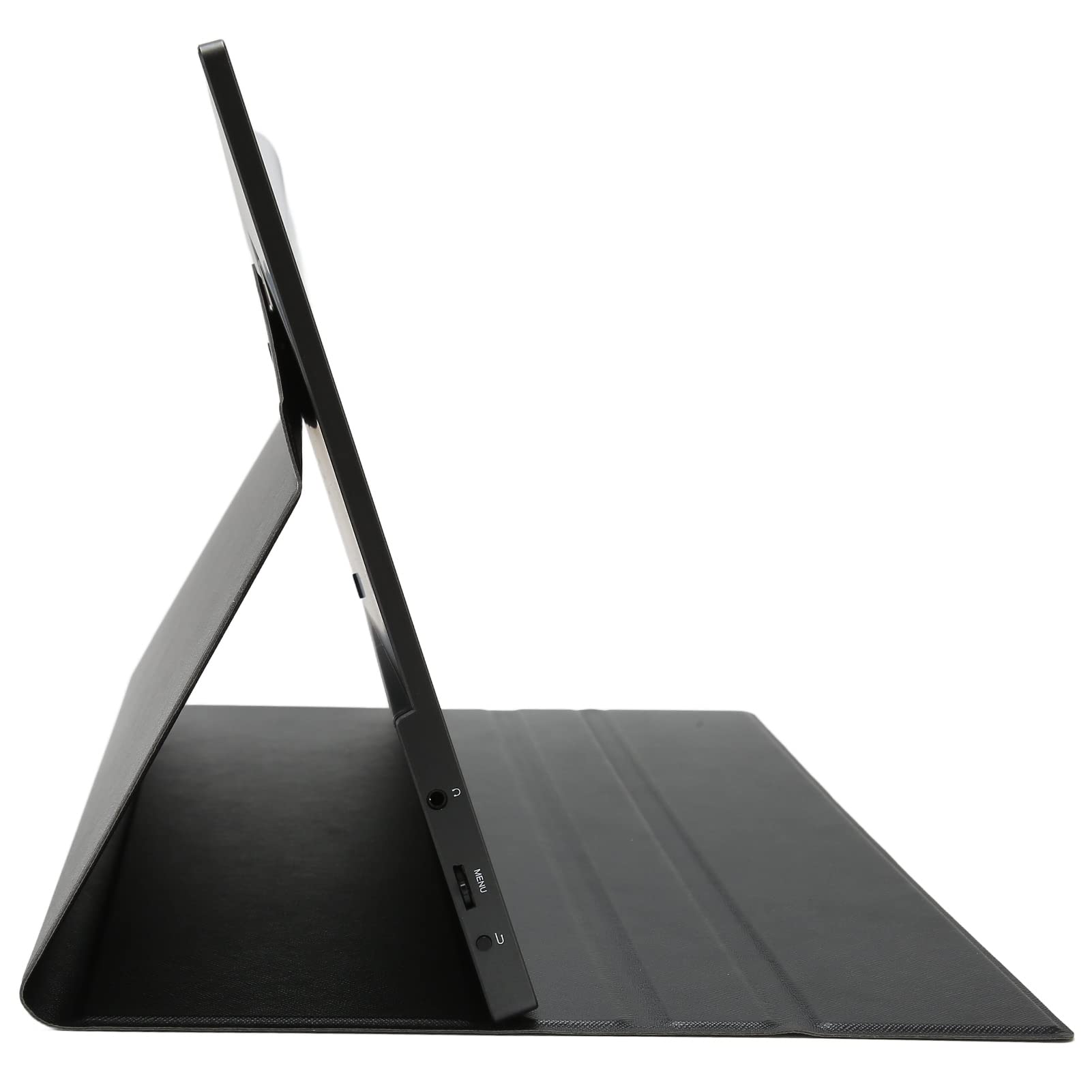 Denash 17.3 Inch Portable Monitor - 1080P FHD HDR USB-C External Screen with PU Leather Cover for Laptop, PC, Mac, PS5 | Perfect for Business Travel, Home Office & Gaming Setup