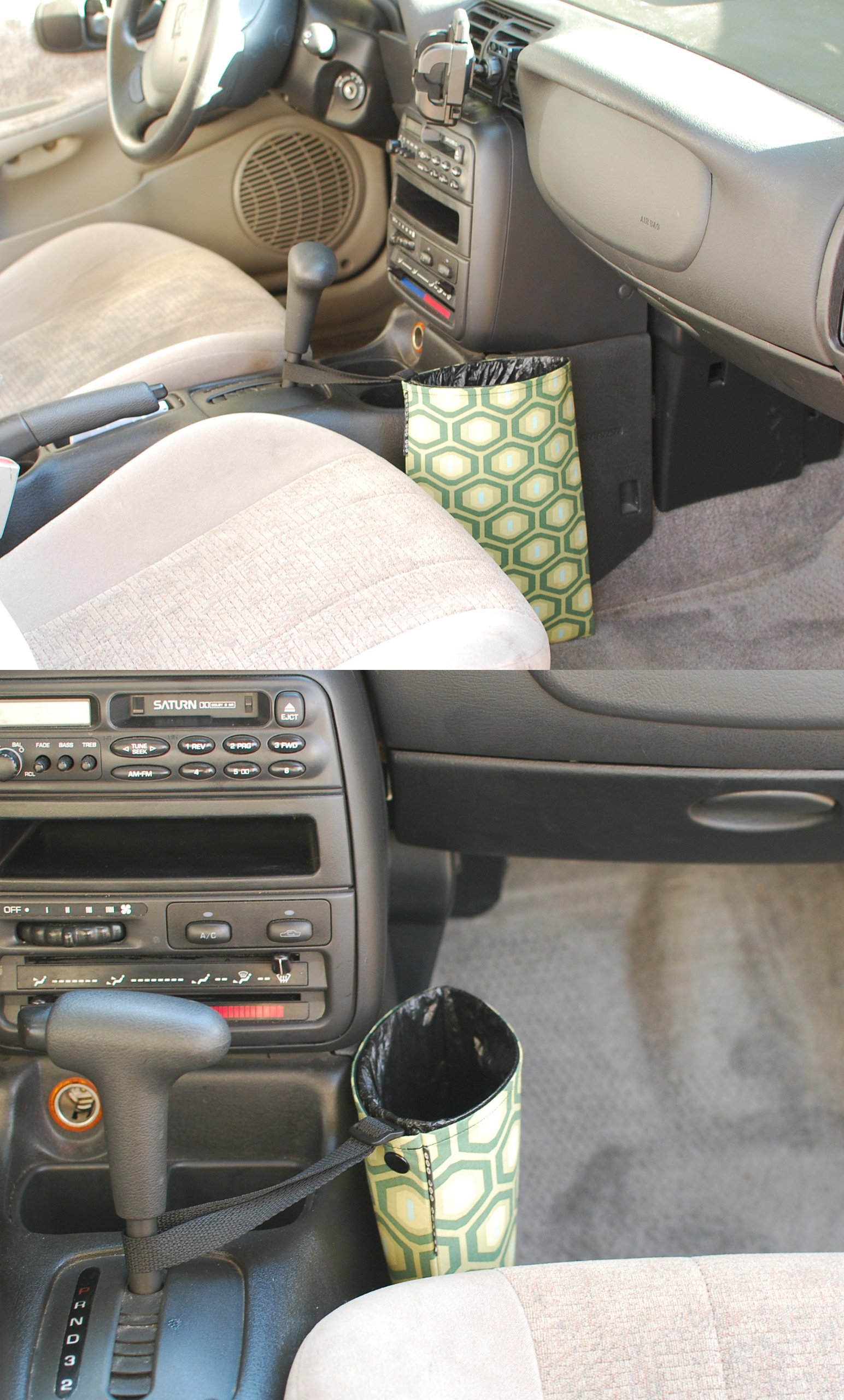 Auto Trash Camo Car Garbage Bag - Waterproof Vehicle Trash Can with Lid for Cars, Trucks & SUVs | Perfect for Road Trips, Camping & Daily Commute