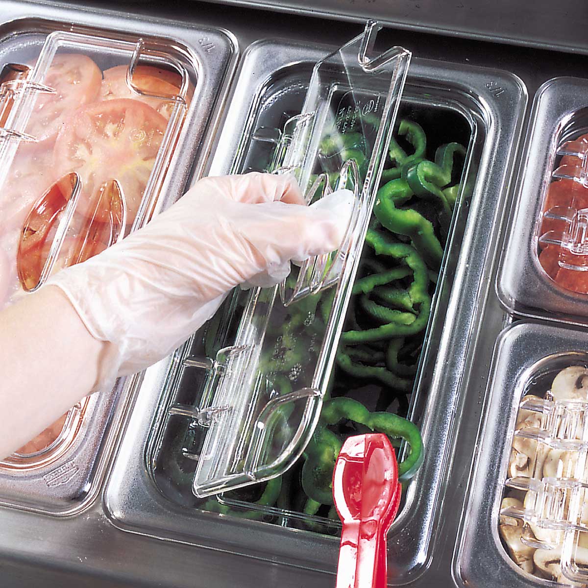 Cambro 34CW135 Camwear 1/3 Size Clear 4
