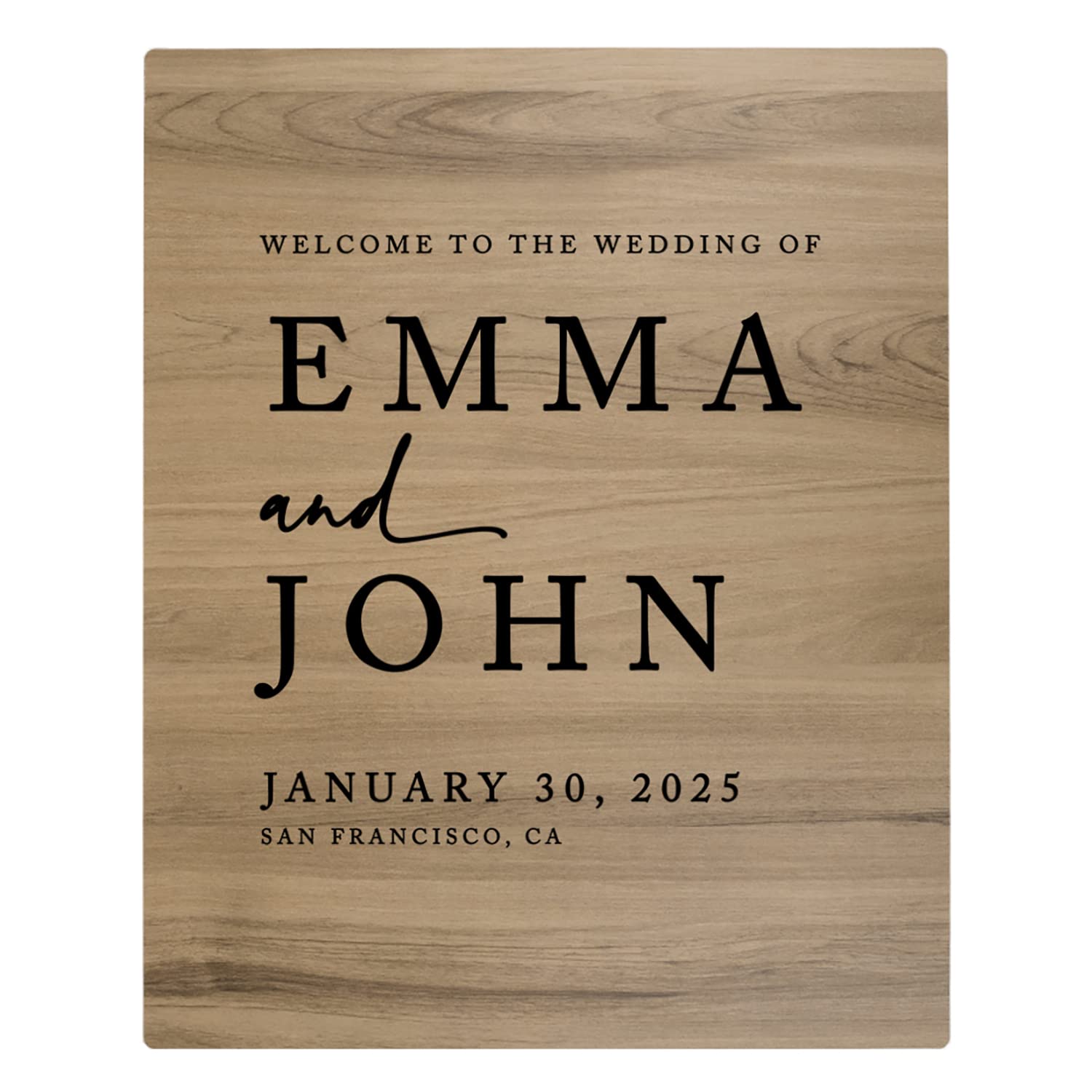 Custom Rustic Wedding Welcome Sign - 16