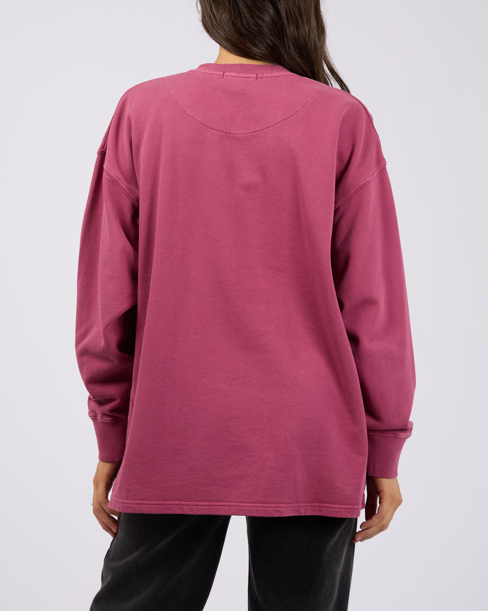 All About Eve AAE Washed Relaxed Crew Blush - Soft Vintage-Inspired Women's Sweatshirt for Casual Wear & Loungewear