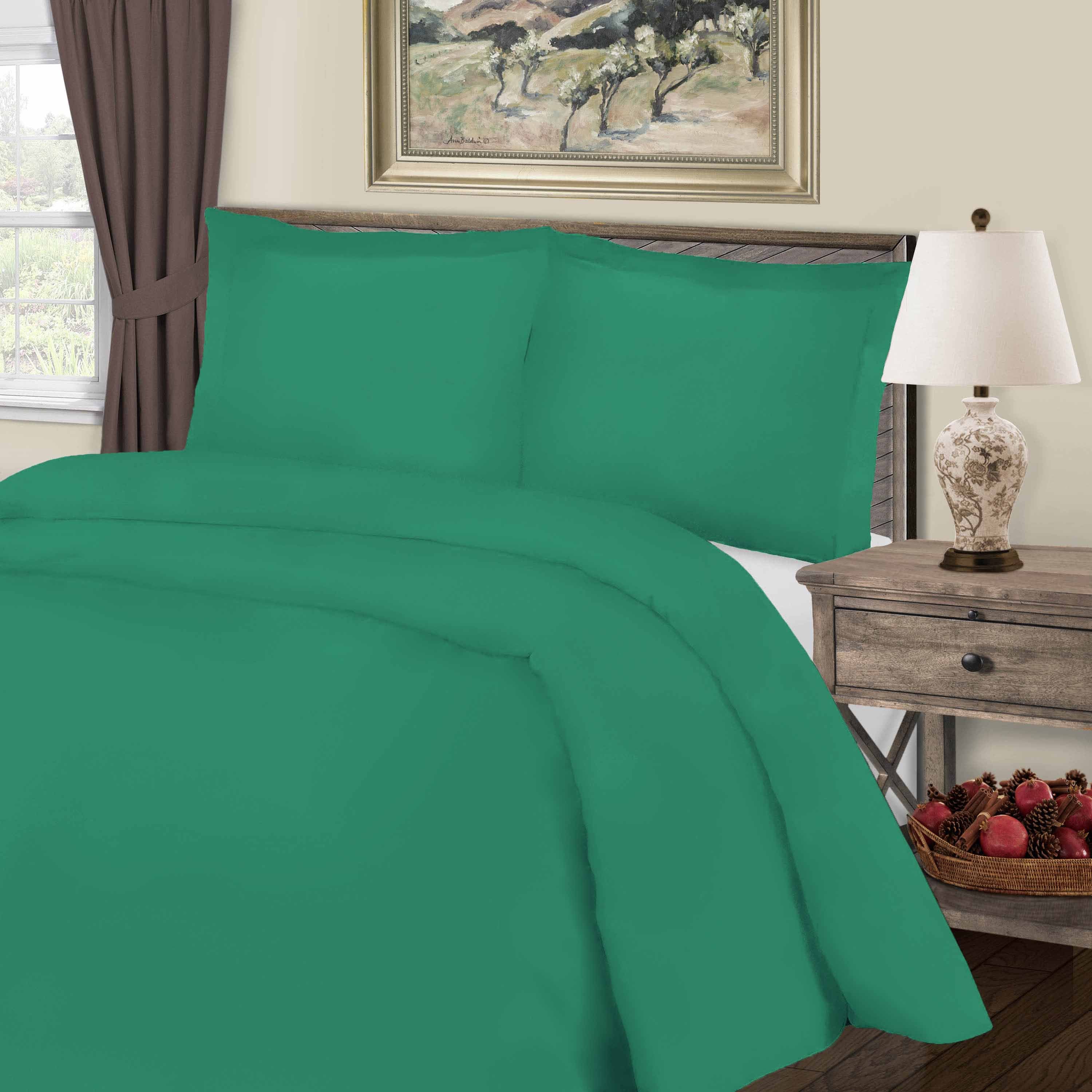 Luxury 800 Thread Count Cotton Blend 3-Piece Duvet Cover Set - Soft & Breathable Bedding for Master Bedroom, Guest Room, or Dorm