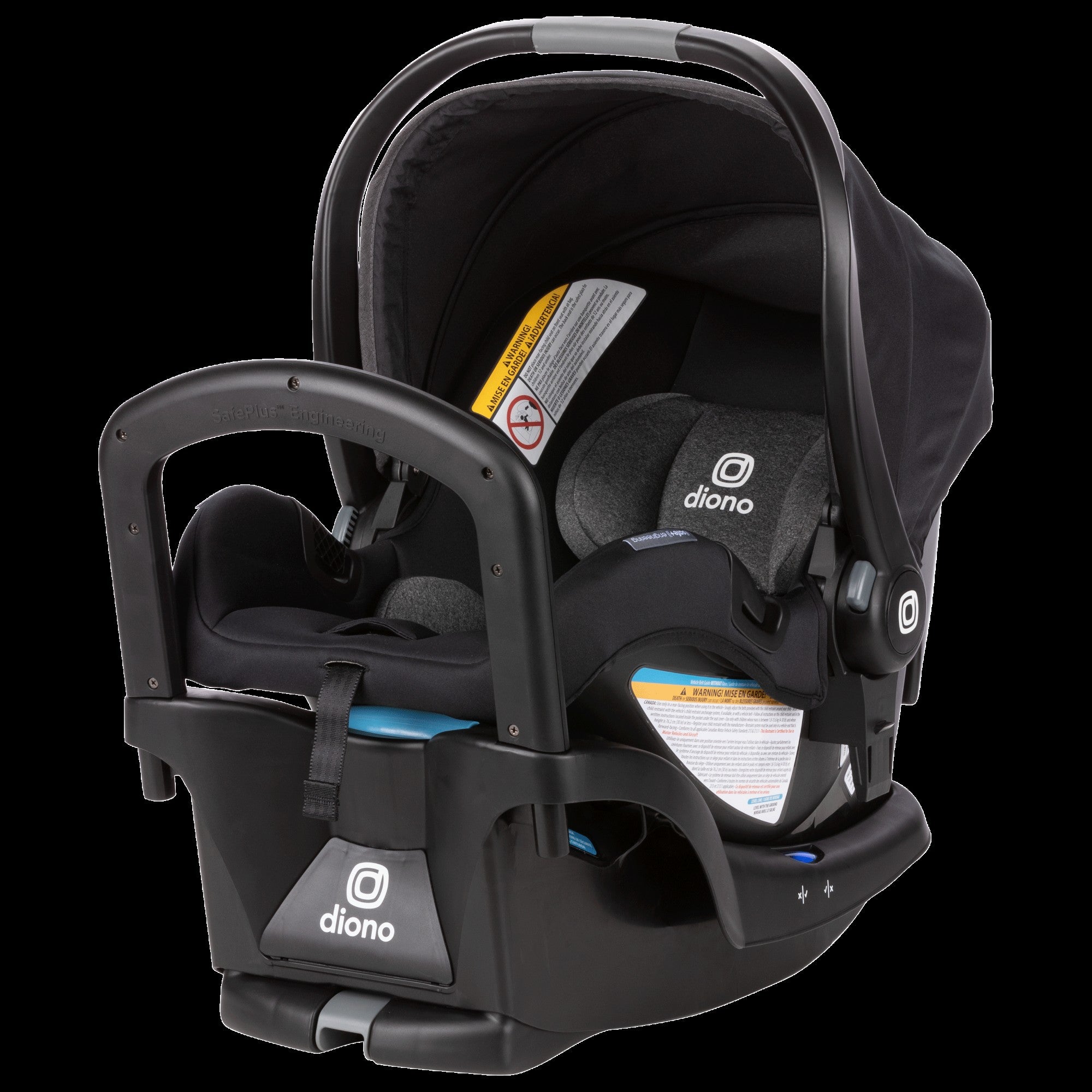 Diono Quantum 4-in-1 Convertible Car Seat, Stroller & Booster - Gray Slate | Safe Travel System for Infants to Toddlers | Perfect for Road Trips, Air Travel & Daily Commutes