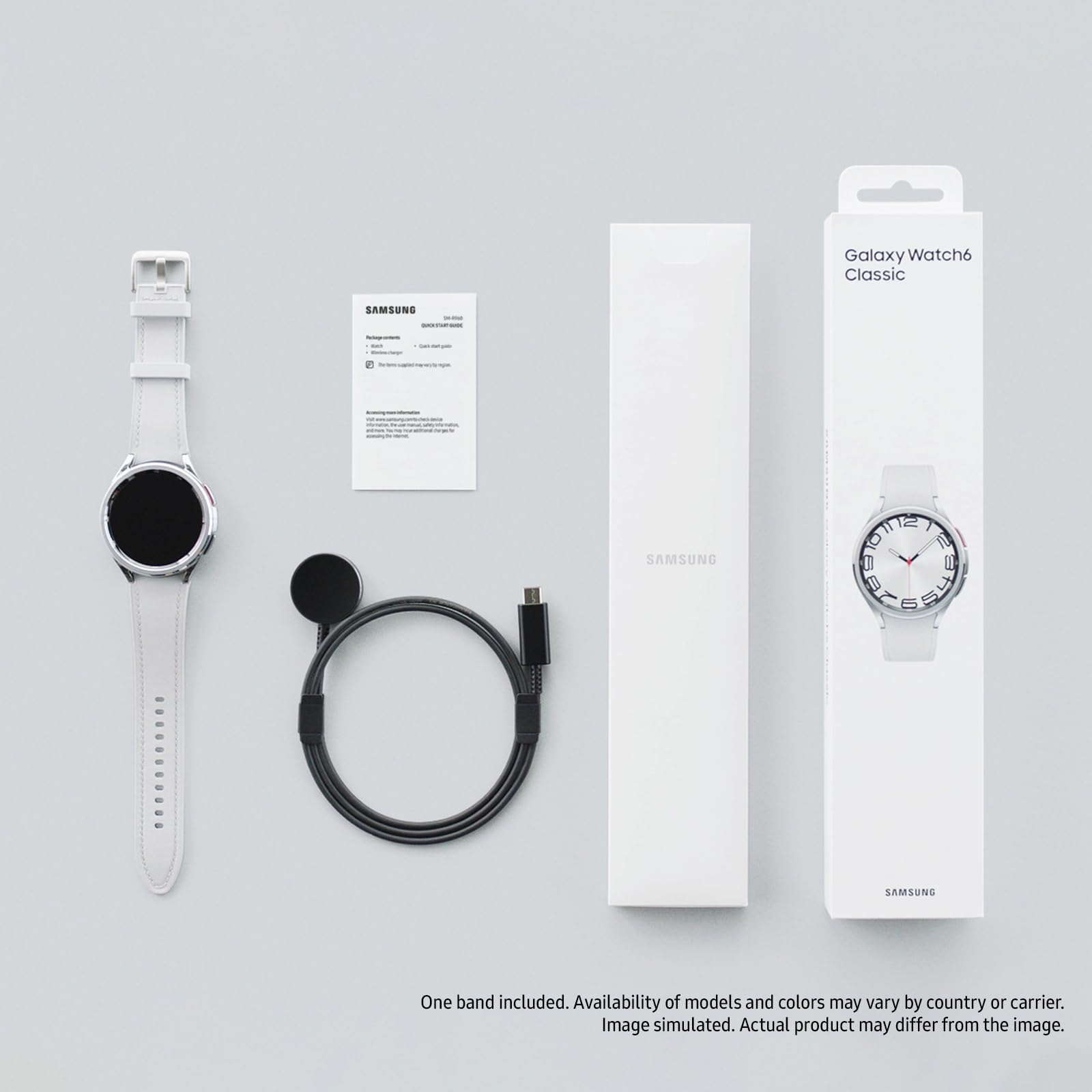 Samsung Galaxy Watch 6 Classic 47mm Bluetooth Smartwatch - Rotating Bezel, Fitness & Sleep Tracker with Heart Rate Monitor, BIA Sensor | Health Insights & Personalized HR Zones | US Version Silver | Perfect for Workouts, Running & Daily Health Monitoring