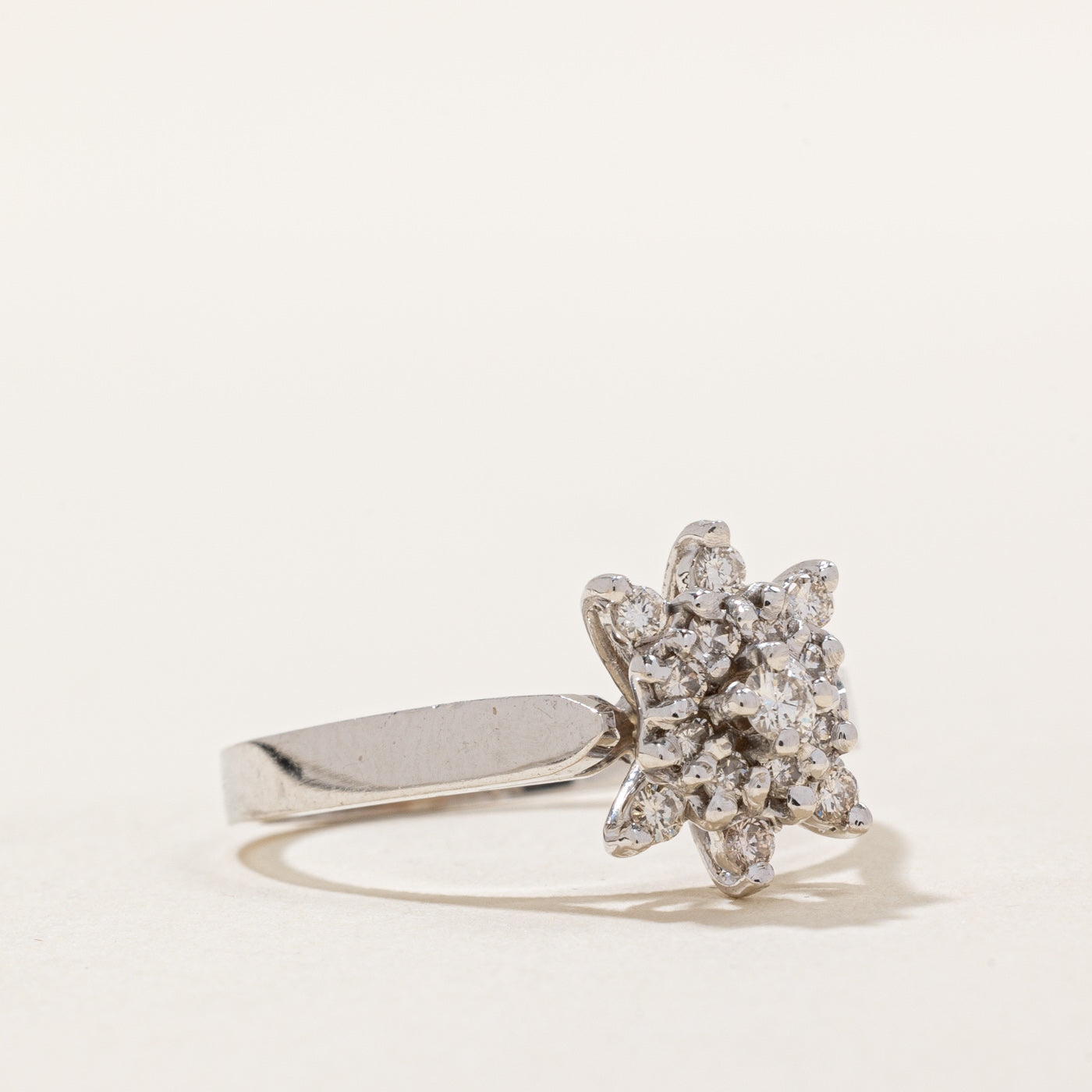 0.25ctw Diamond Cocktail Ring for Women - Size 6.25 | Elegant Wedding, Party & Evening Wear Jewelry | Perfect Gift for Anniversary, Birthday & Special Occasions