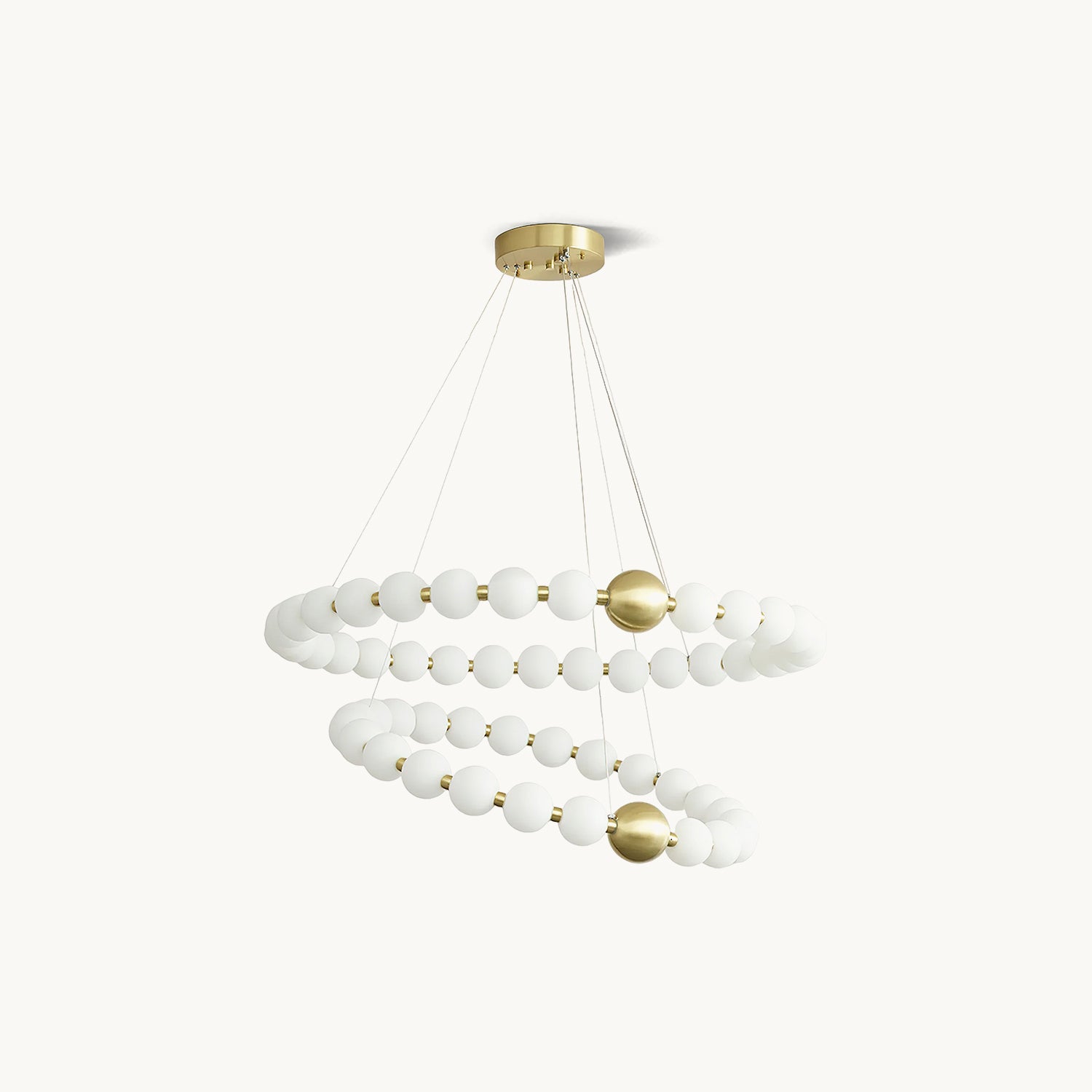 Aeyee Crystal Pearls Chandelier - Elegant Ceiling Light Fixture for Dining Room, Bedroom, Living Room & Wedding Decor