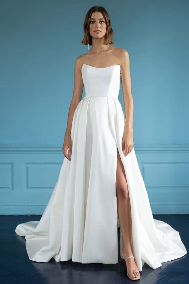 Jenny Yoo Mollie Gown - Elegant Wedding Dress for Brides | Perfect for Beach, Garden & Church Ceremonies