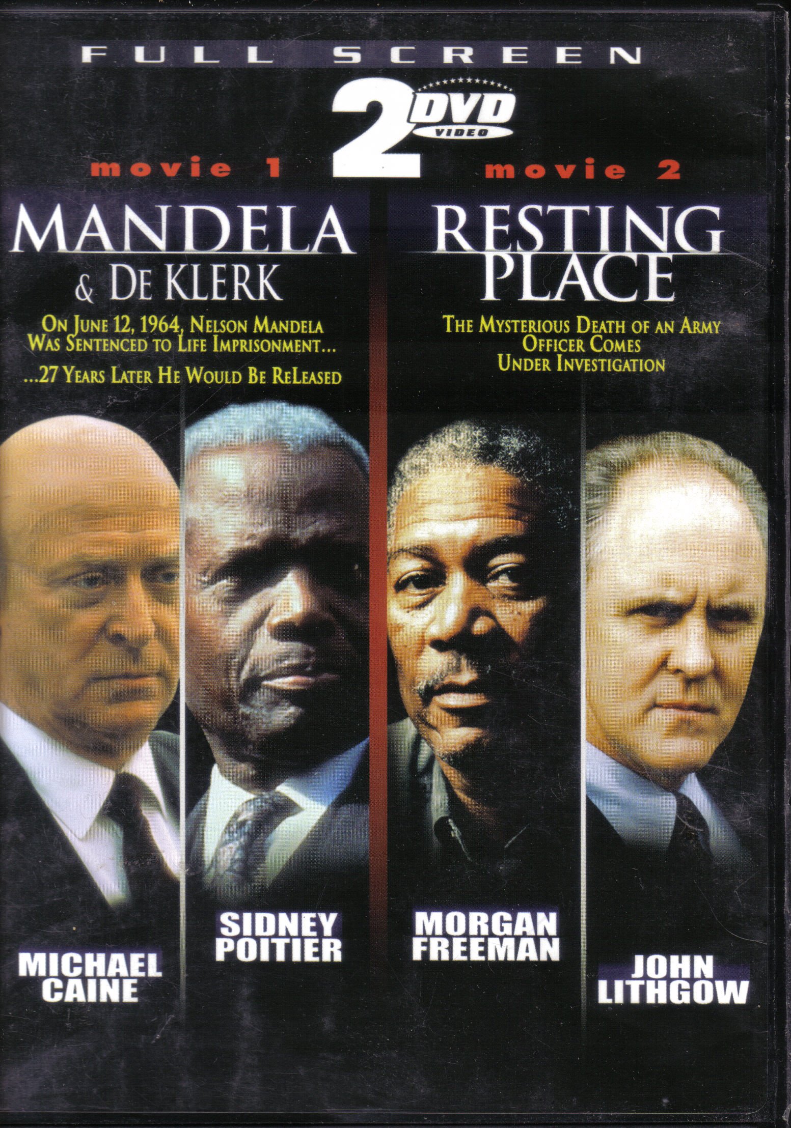 Nelson Mandela & F.W. de Klerk DVD Collection - 2 Disc Set with Bonus Features | Historical Biographical Films for Education & Home Theater