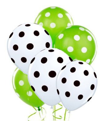 Lime Green & White