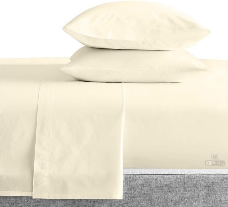 Premium 1000 Thread Count Egyptian Cotton Bed Sheet Set - Twin Size, Soft & Durable 15