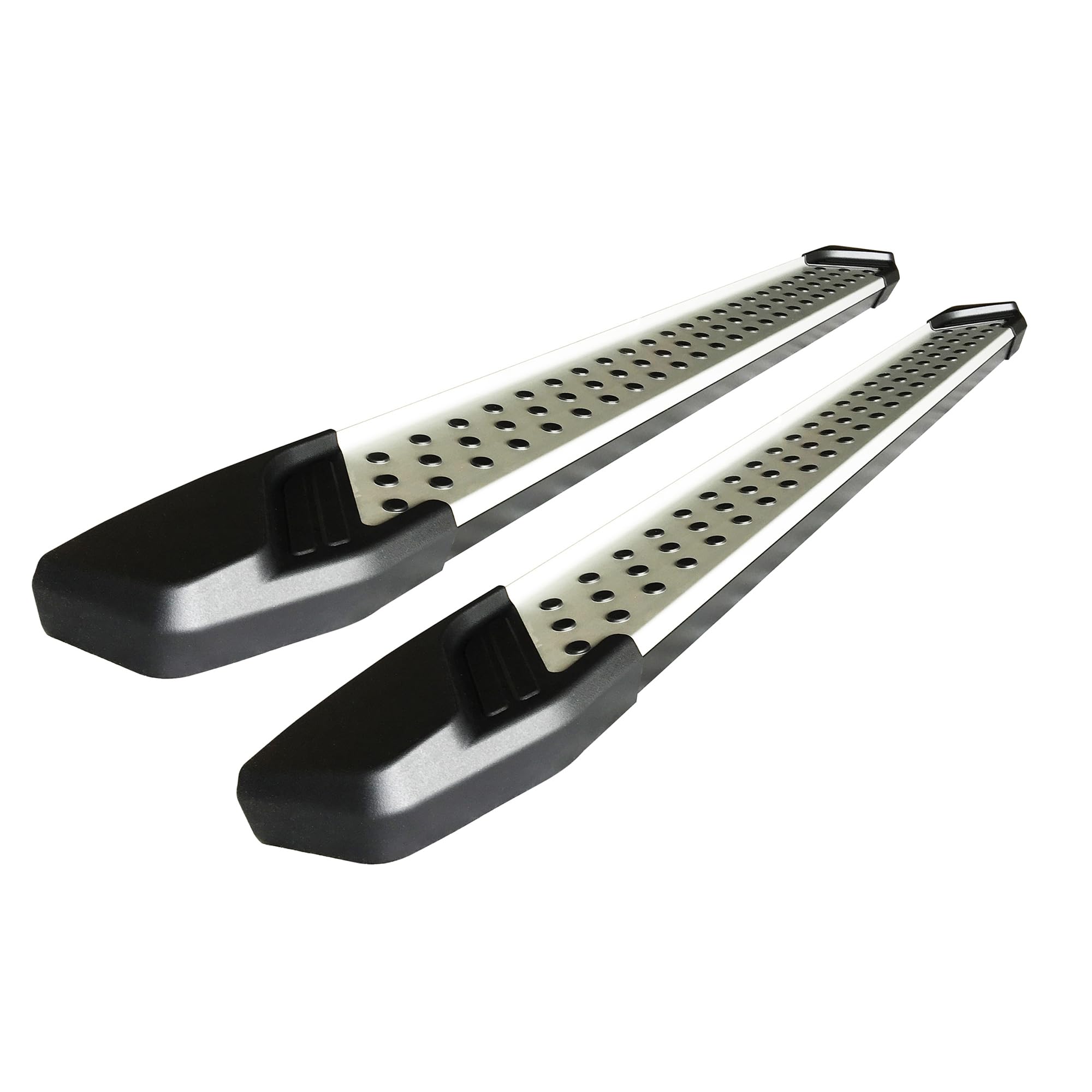 Black Horse Off-Road Aluminum Vortex Running Boards VO-H1882 - Heavy Duty Side Steps for Trucks & SUVs - Perfect for Off-Roading, Camping & Outdoor Adventures