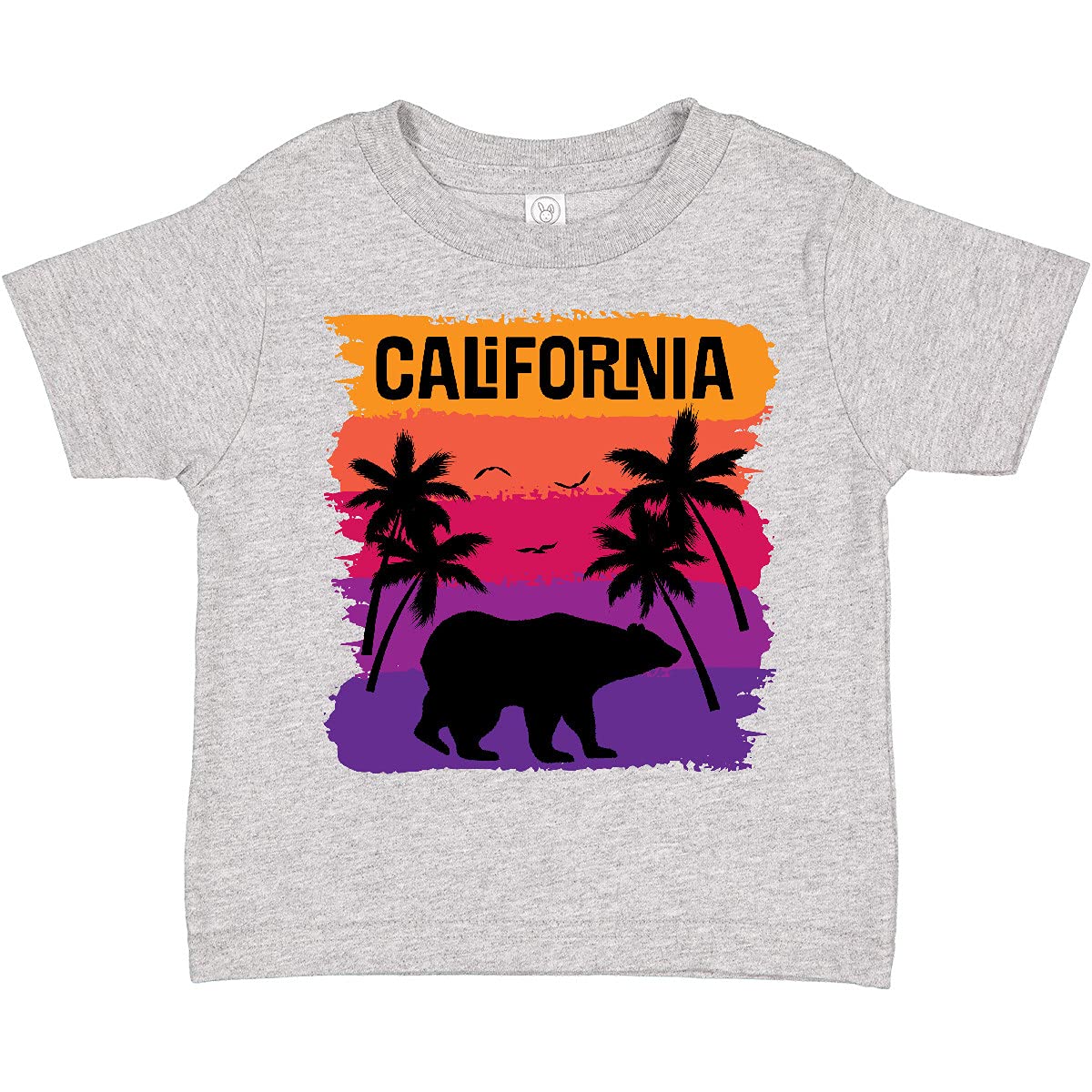 Inktastic California Sunset Vacation Beach Toddler T-Shirt - Cute Summer Graphic Tee for Boys & Girls - Perfect for Beach Trips, Family Vacations & Outdoor Adventures