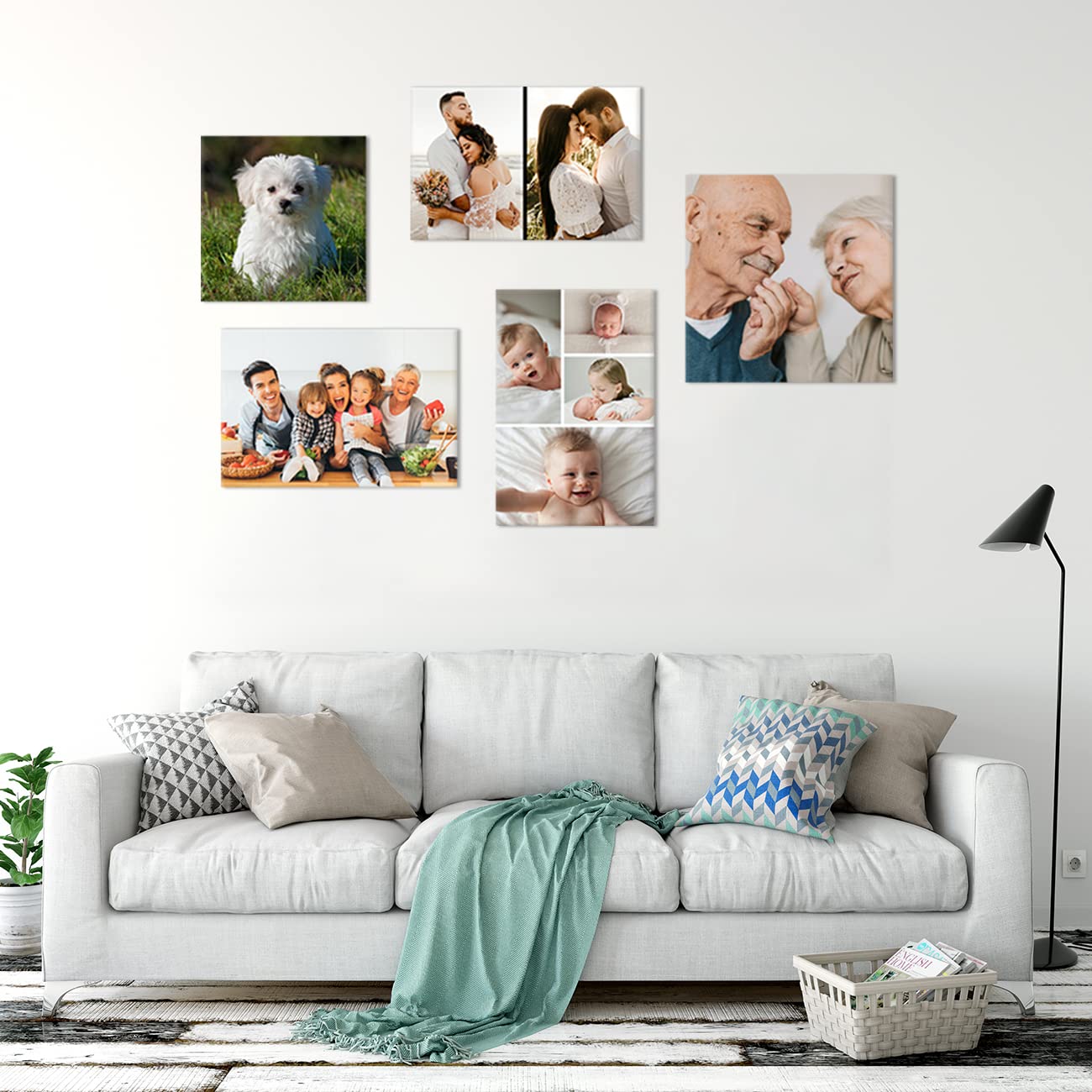 Custom Personalized Canvas Prints - Family Pet Photo Wall Art - 30