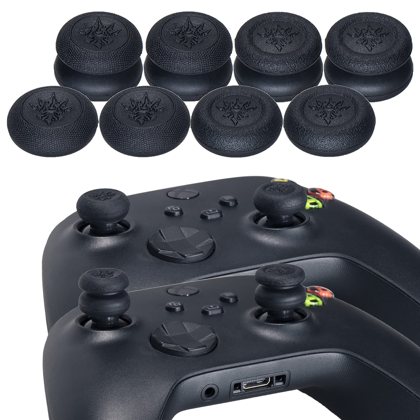 Premium Silicone Skin Cover for Xbox Series X/S Controller - Tiger Blue with 8 Exclusive Thumb Grips | Enhanced Grip & Protection for Gaming Comfort