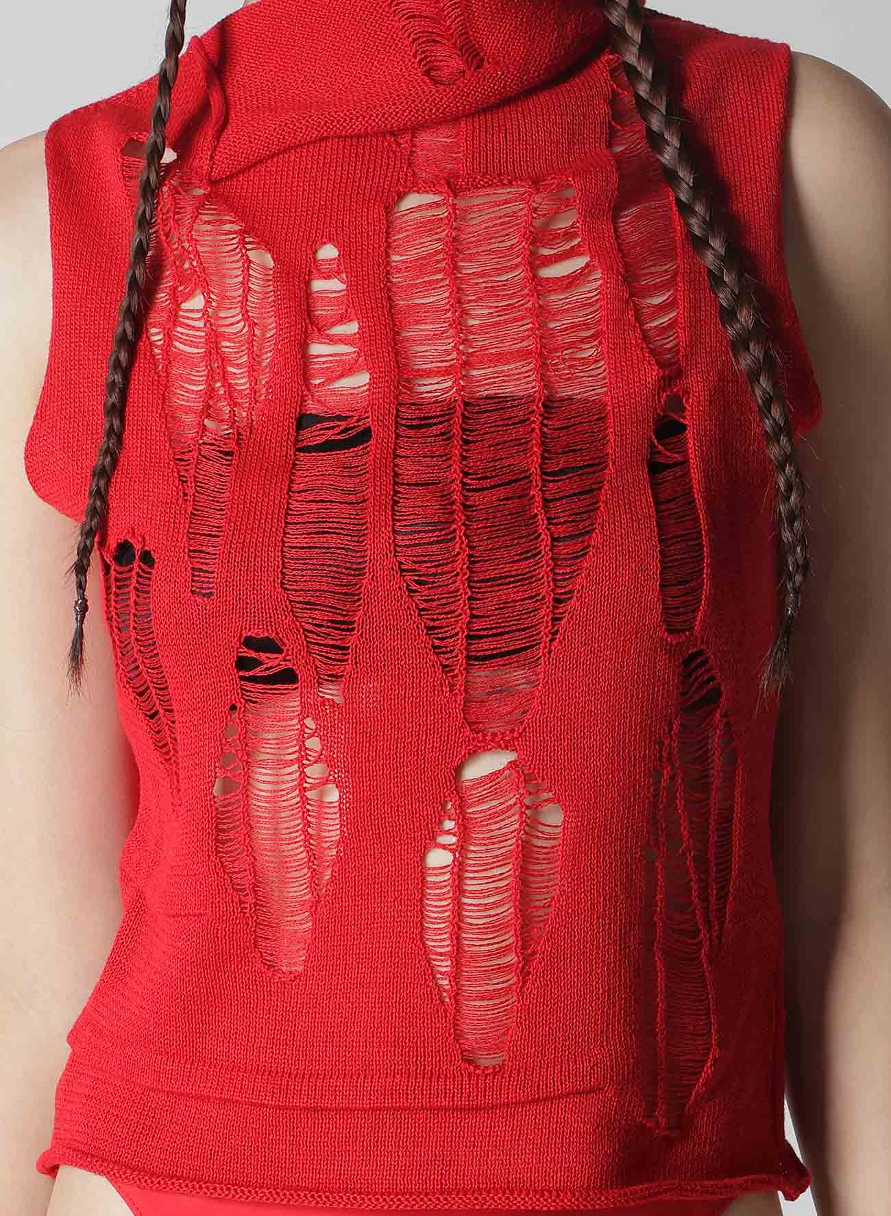 CRUSH PLAIN STITCH CRUSHED SLEEVELESS KNIT TOP - Women's Fashion Summer Casual Wear for Beach, Party & Everyday Outfits