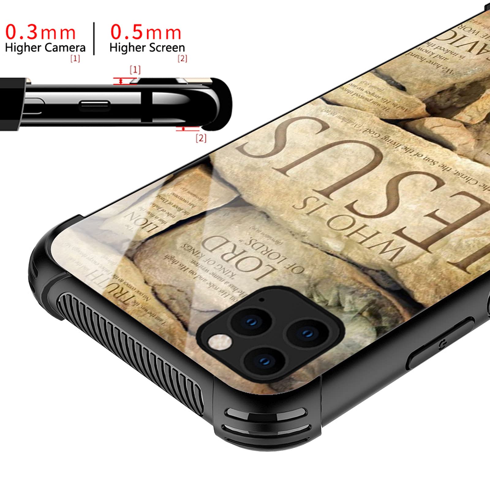 iPhone 13 Mini Case with Christian Jesus Design - Shockproof, Anti-Scratch Hard PC Back Cover | Perfect for Church, Bible Study & Faith-Based Gifts