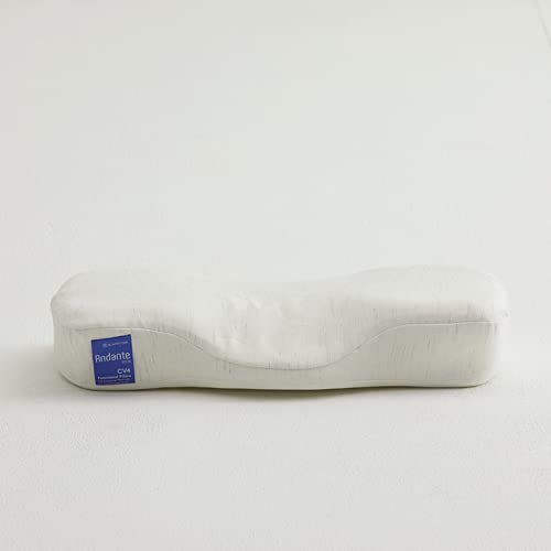 Andante Orthopedic Memory Foam Pillow - Neck Pain Relief & Posture Support Pillow for Side, Back & Stomach Sleepers - Ergonomic Cervical Pillow for Better Sleep & Spinal Alignment
