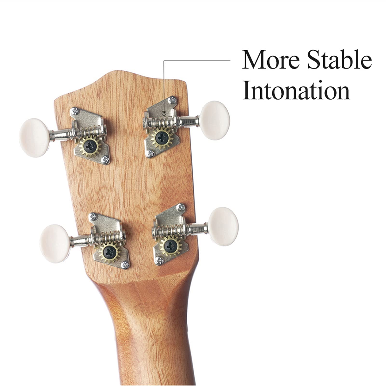 21 Inch Ukulele for Beginners - Solid Wood Mini Guitar with Strings, Capo, Thumb Hammer & Strap - Perfect for Travel, Beach Parties & Music Lessons