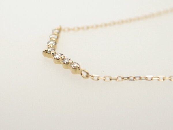 4℃ Diamond Necklace K18YG Yellow Gold 111741123017 - Elegant 18K Gold Pendant Jewelry for Women, Perfect for Anniversary, Wedding & Special Occasion Gifts